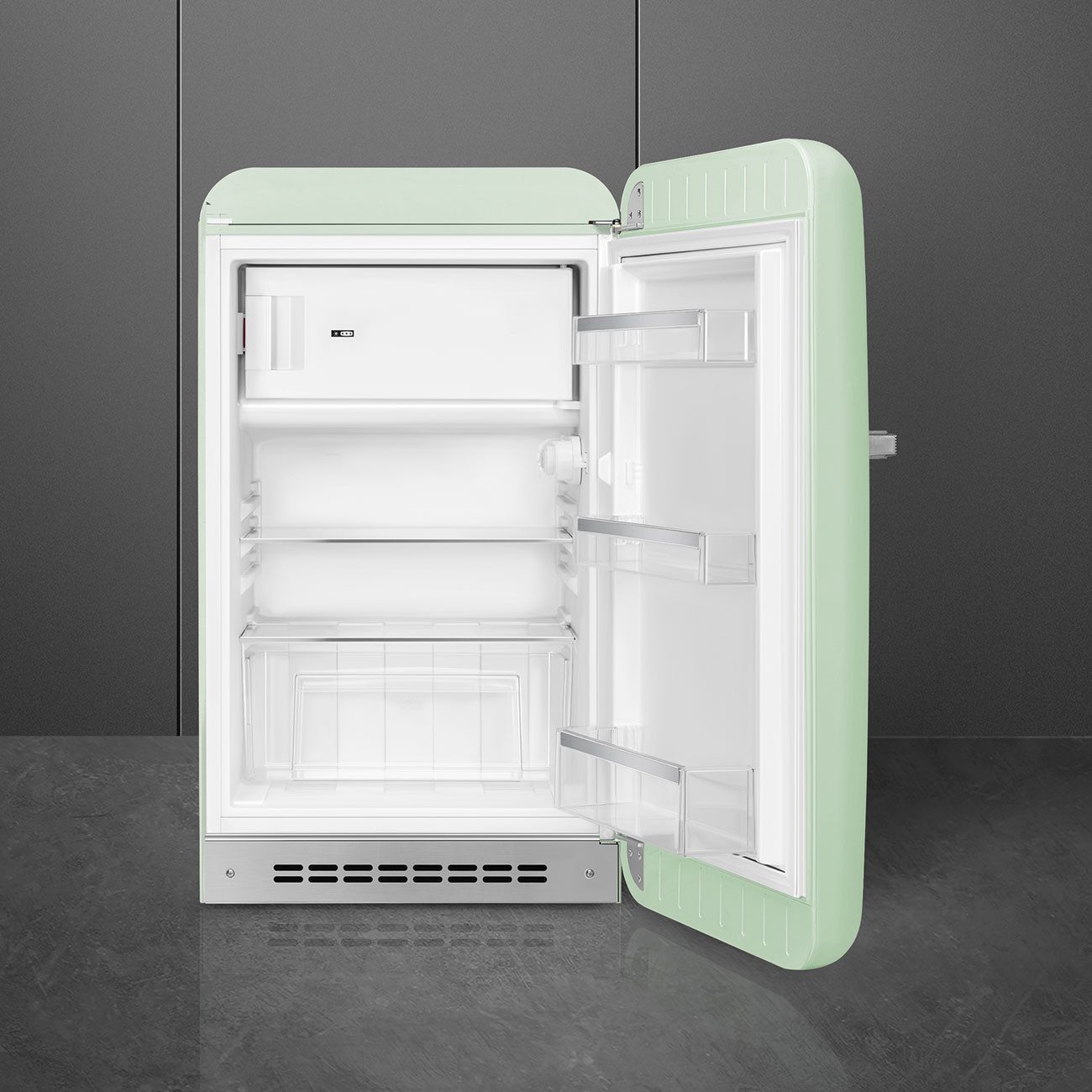 Smeg Kühl-/Gefrierkombination FAB10RPG6, 97.0 cm hoch, 54.5 cm breit, Retro-Design, Kompakter Kühlschrank mit intergriertem Gefrierfach