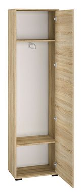 Feldmann-Wohnen Garderobenschrank Caro (1-St., 1-teilig) 55cm sonoma Eiche hell