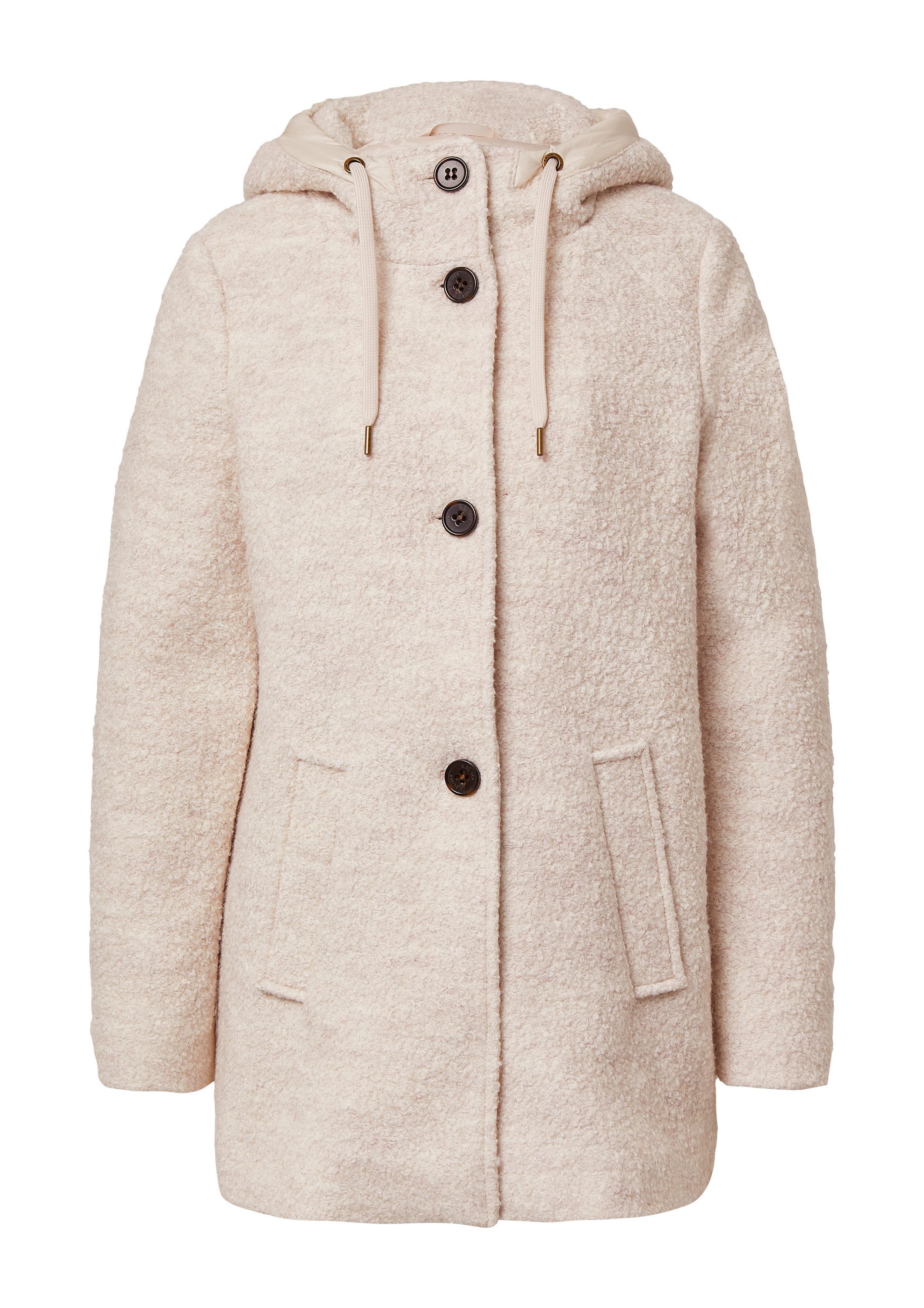 s.Oliver Wintermantel Outdoor-Mantel Bouclé-Jacke aus Wollmix günstig online kaufen