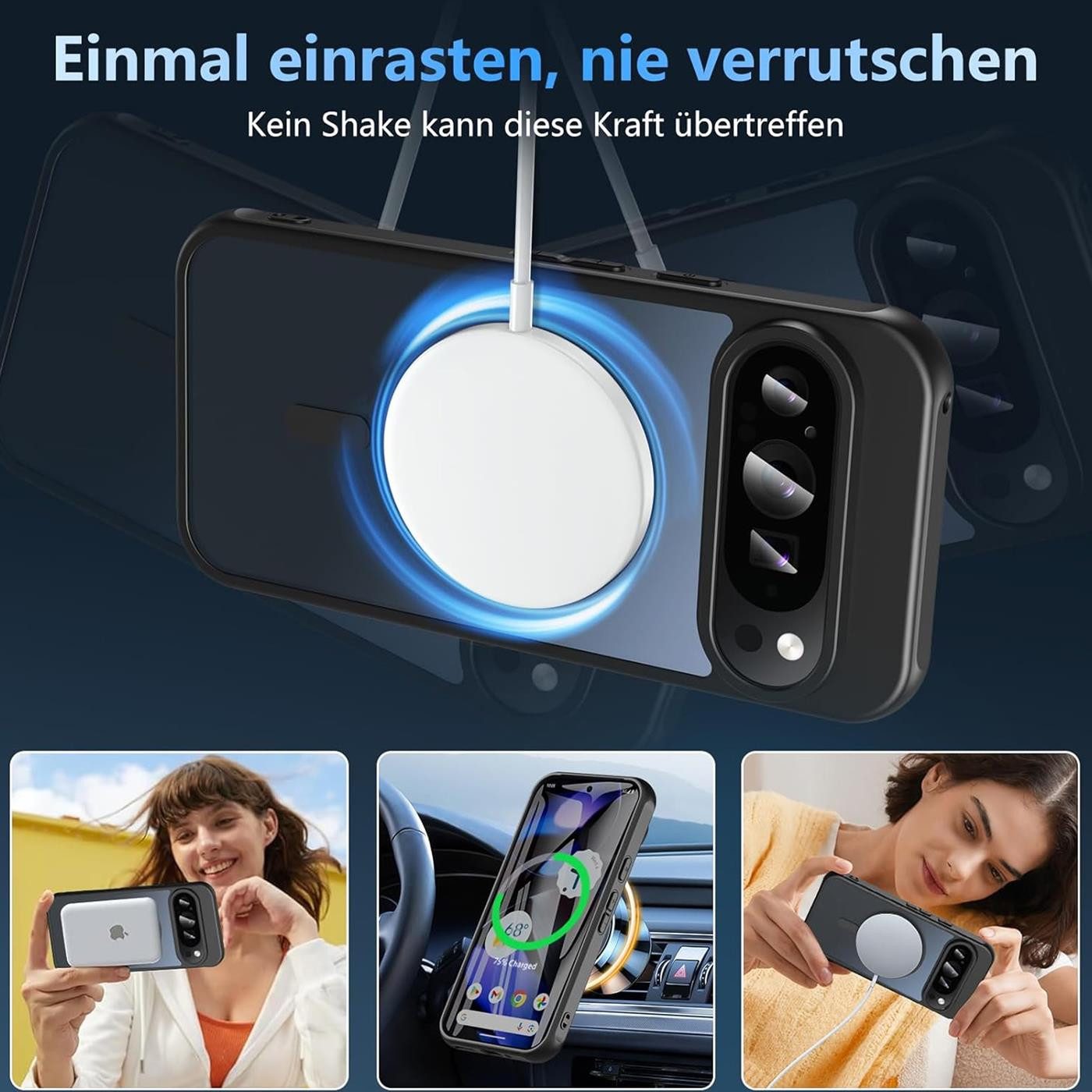 CoolGadget Handyhülle für Google Pixel 10 6,1 Zoll, Kamera Schutz Hülle Silikon Hard Case Schutzhülle für Magsafe Zubehör – Bild 4 von 5