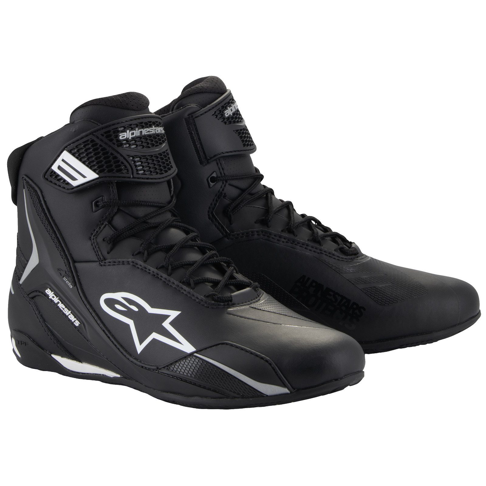 Alpinestars Alpinestars Stella Faster-4 Motorradschuhe Damen Schwarz Motorradstiefel (Packung, Antistatische und Öl- und Benzinfeste Sohle) motorradschuhe damen