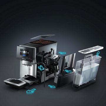 SIEMENS Kaffeevollautomat Kaffeevollautomat EQ.700 App-Steuerung, intuitives Full-Toch Display, Kaffeeautomat Cafemaschine Kaffeemaschine mi Mahlwerk Vollautomat Cafe