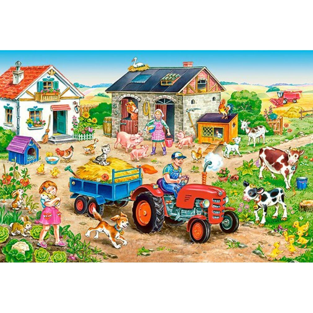 Castorland Puzzle Puzzle Farm Life MAXI 40 Teile, Puzzleteile
