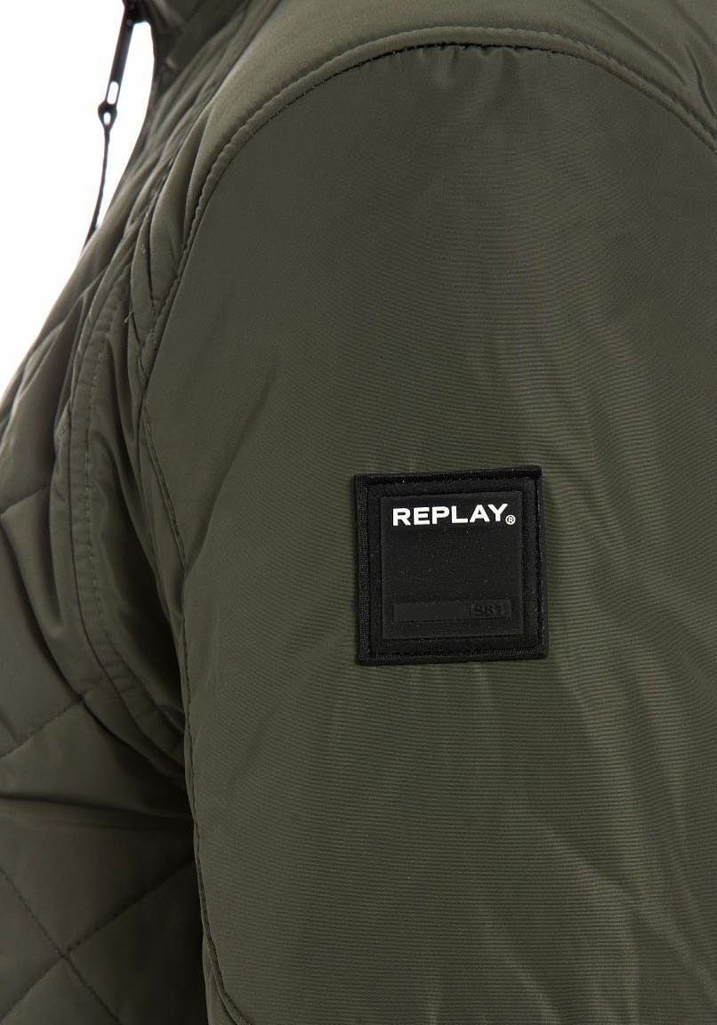 Replay Steppjacke Saber Mid mit kurzem Stehkragen