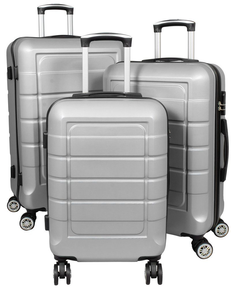 Todeco ABS+PC Leicht Reisekoffer Mit 4 Rollen & Kombinationsschloss – Zwillingsrollen Trolley