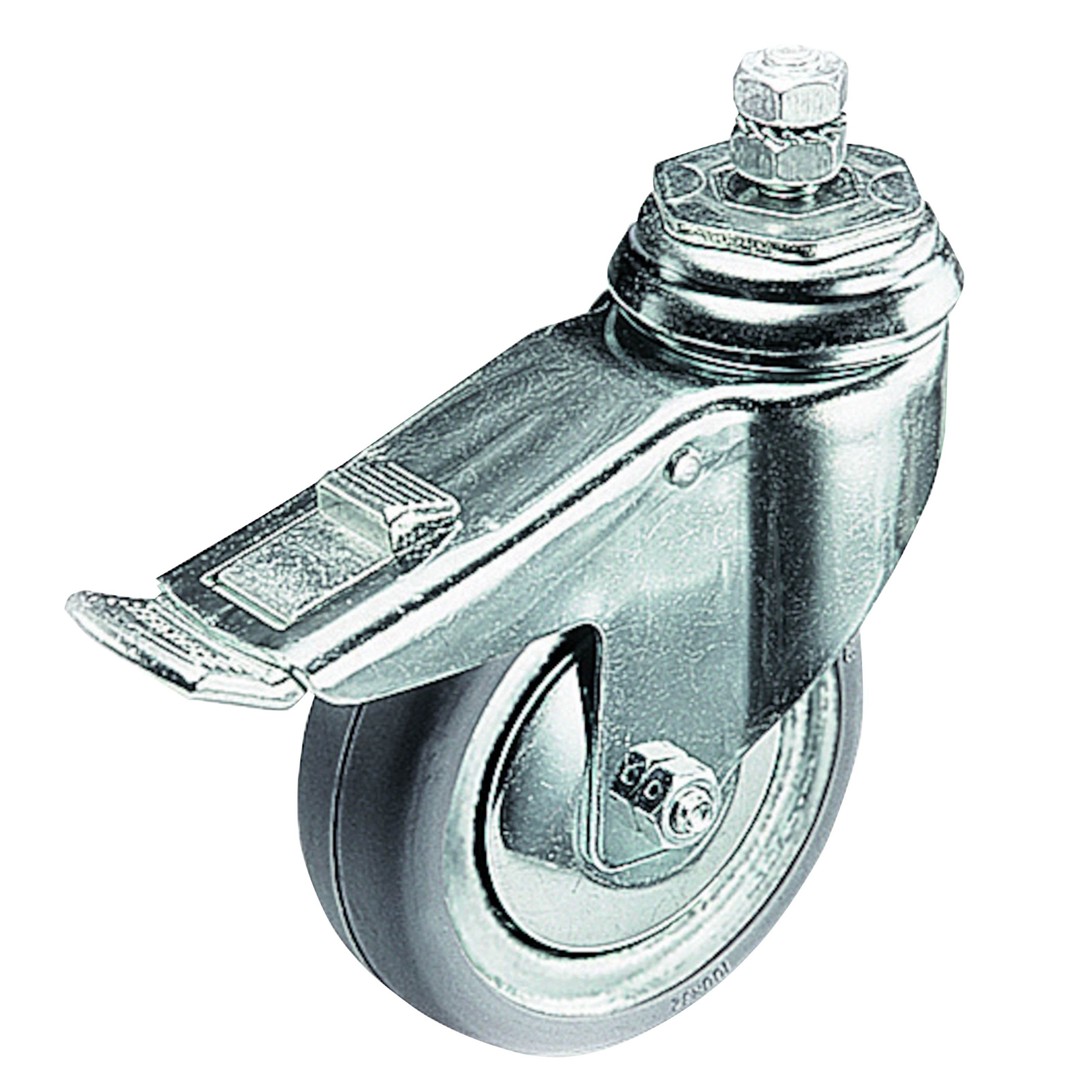 Manfrotto Lampenstativ (104G Rädersatz Ø100 mm M10, mit Bremse - Zubehör für Lichtstative)