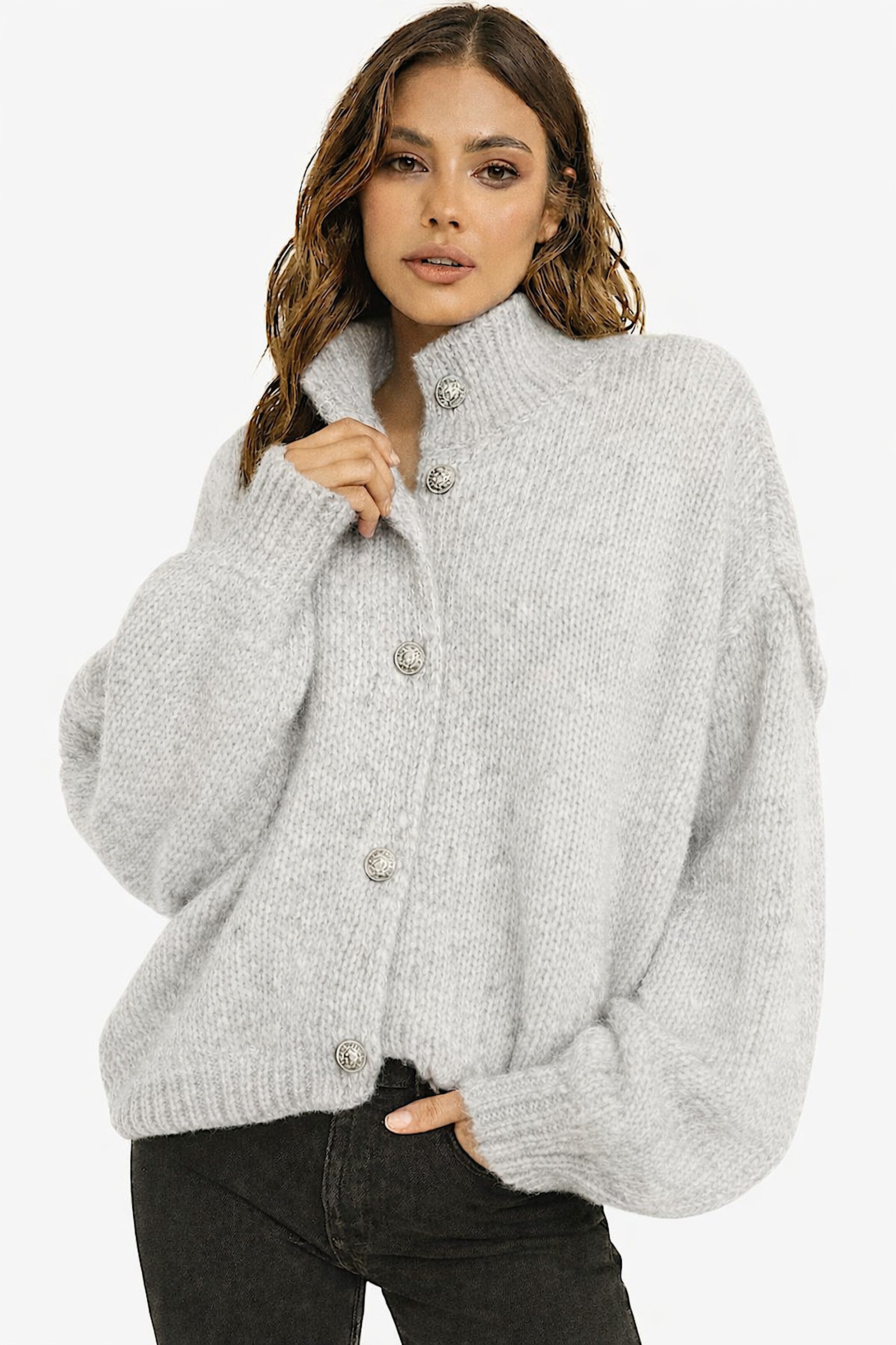 Worldclassca Cardigan WORLDCLASSCA Damen Cardigan Oversize Strickjacke mit günstig online kaufen
