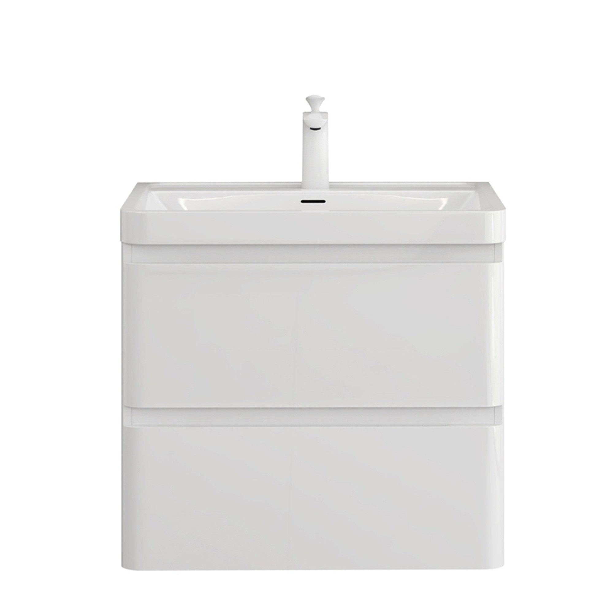 doporro Badmöbel-Set Mineraguss Waschbeckenunterschrank Badezimmer Soft-Clo günstig online kaufen