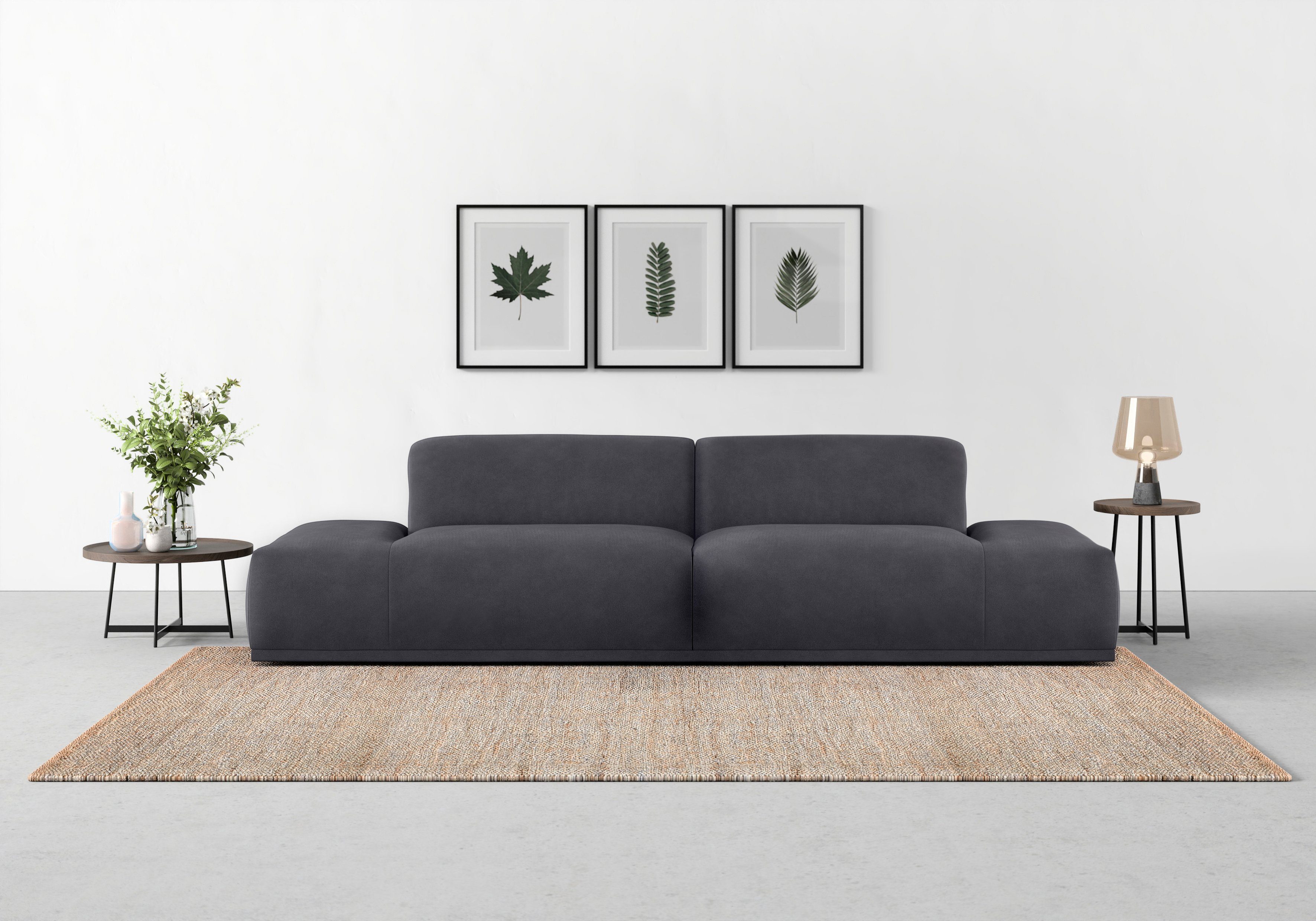 TRENDMANUFAKTUR Big-Sofa Braga, toller Sitzkomfort, Designsofa, in moderner Optik, mit hochwertigem Kaltschaum