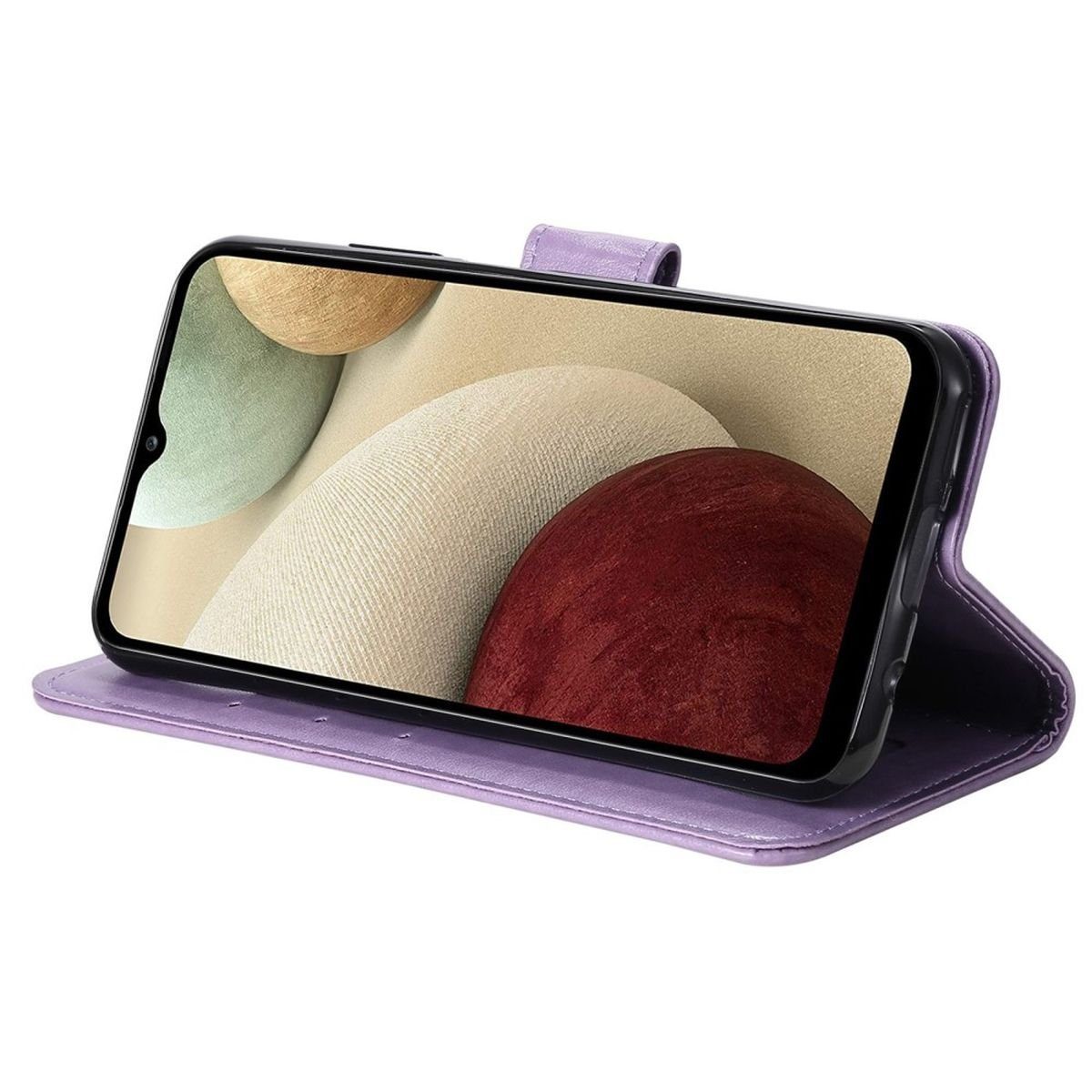 CoverKingz Handyhülle Hülle für Samsung Galaxy M33 5G Handyhülle Flip Case Cover Etui 16,72 cm (6,6 Zoll), Klapphülle Schutzhülle mit Kartenfach Schutztasche Motiv Mandala