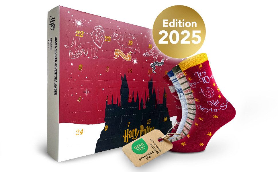 Sockswear Socken Harry Potter Socken Adventskalender
