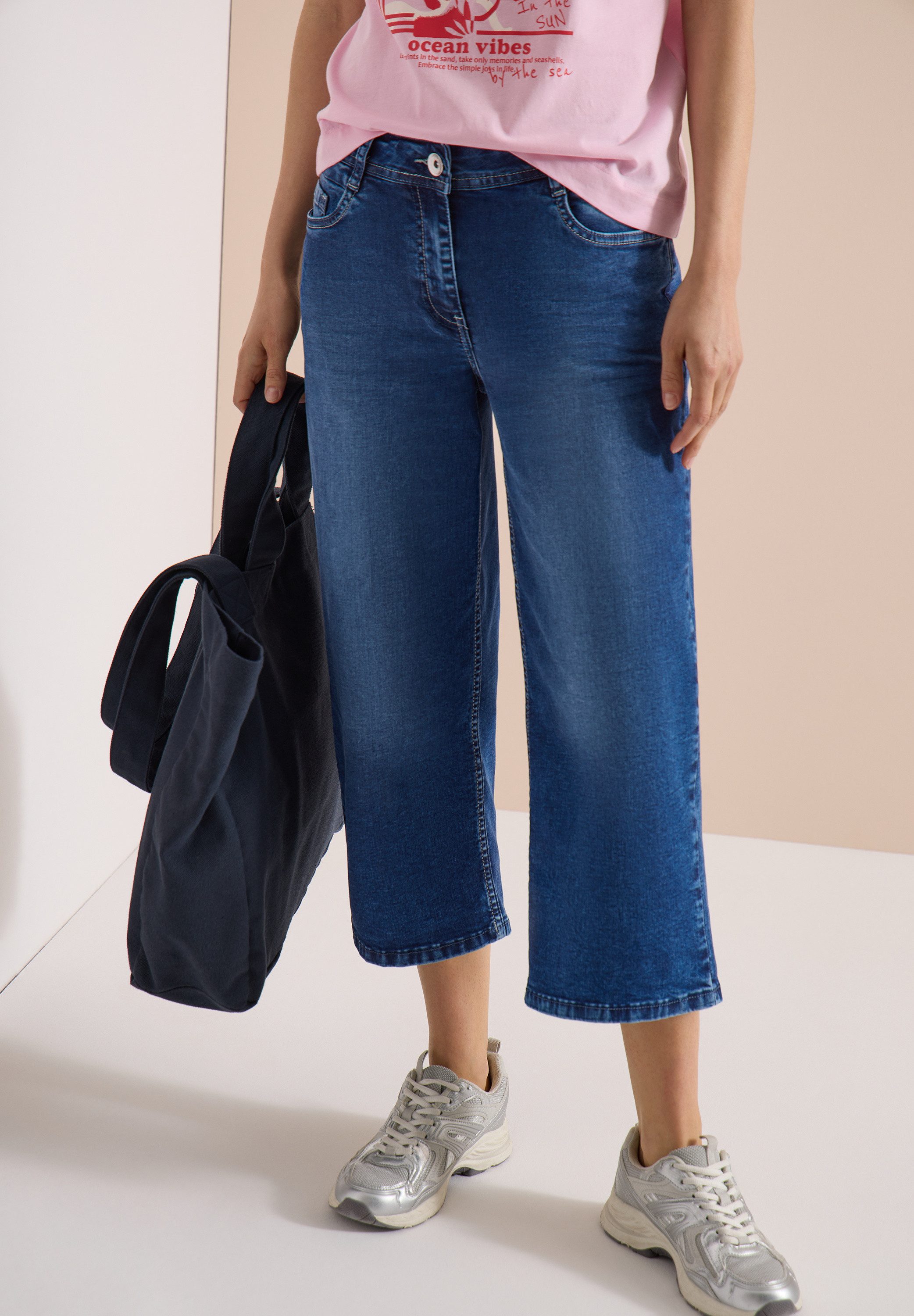 CECIL Loose-fit-Jeans mit Wide Legs