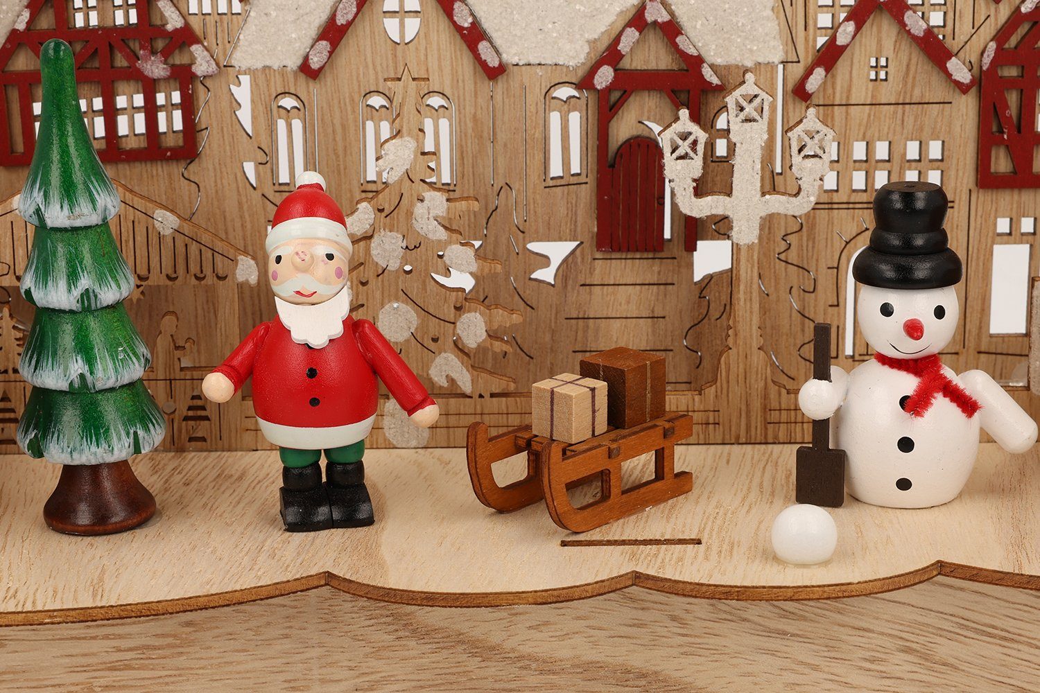 Myflair Möbel & Accessoires LED Schwibbogen Weihnachtsdeko (1-tlg), aus Holz, mit LED Beleuchtung, Höhe ca. 27 cm – Bild 2 von 5