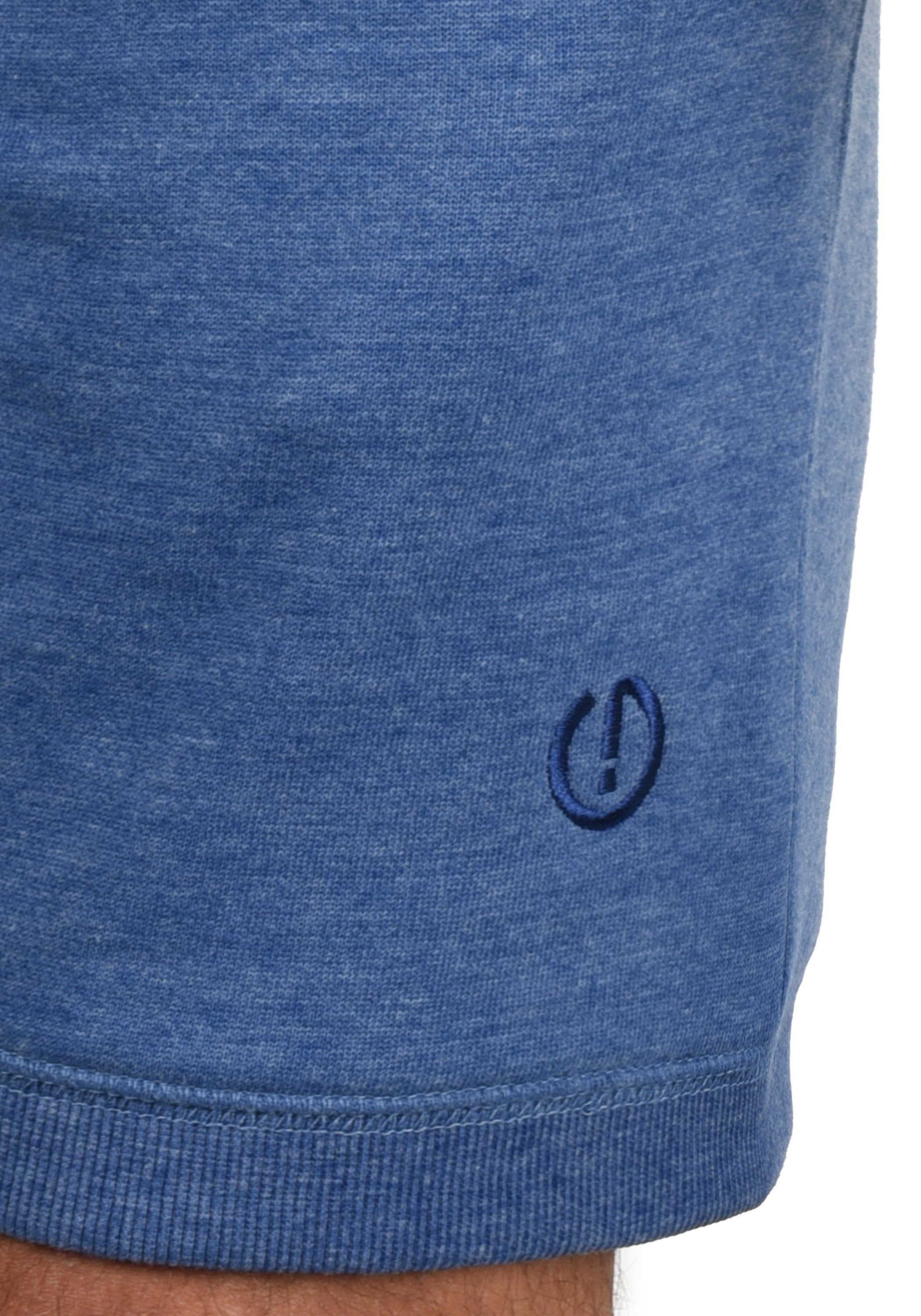 SDBennShorts breiten Sweatshorts mit Blue (1542M) Melange !Solid Kontrastkordeln Hose Faded kurze