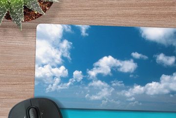 MuchoWow Gaming Mauspad Sommer - Strand - Curaçao (1-St), Mousepad mit Rutschfester Unterseite, Gaming, 40x40 cm, XXL, Großes