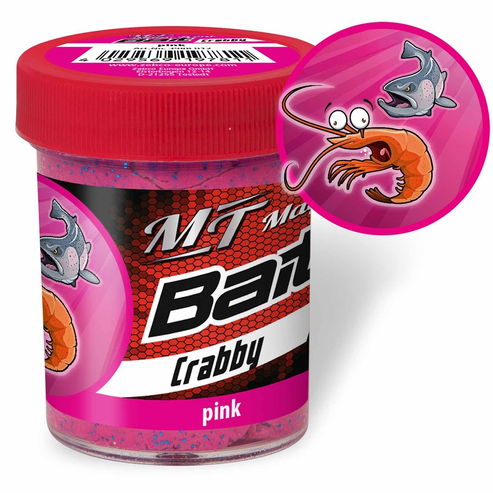 Magic Trout Kunstköder, MT Magic Trout Trout Bait Taste Crabby pink 50g Forellenteig Pink Glitter