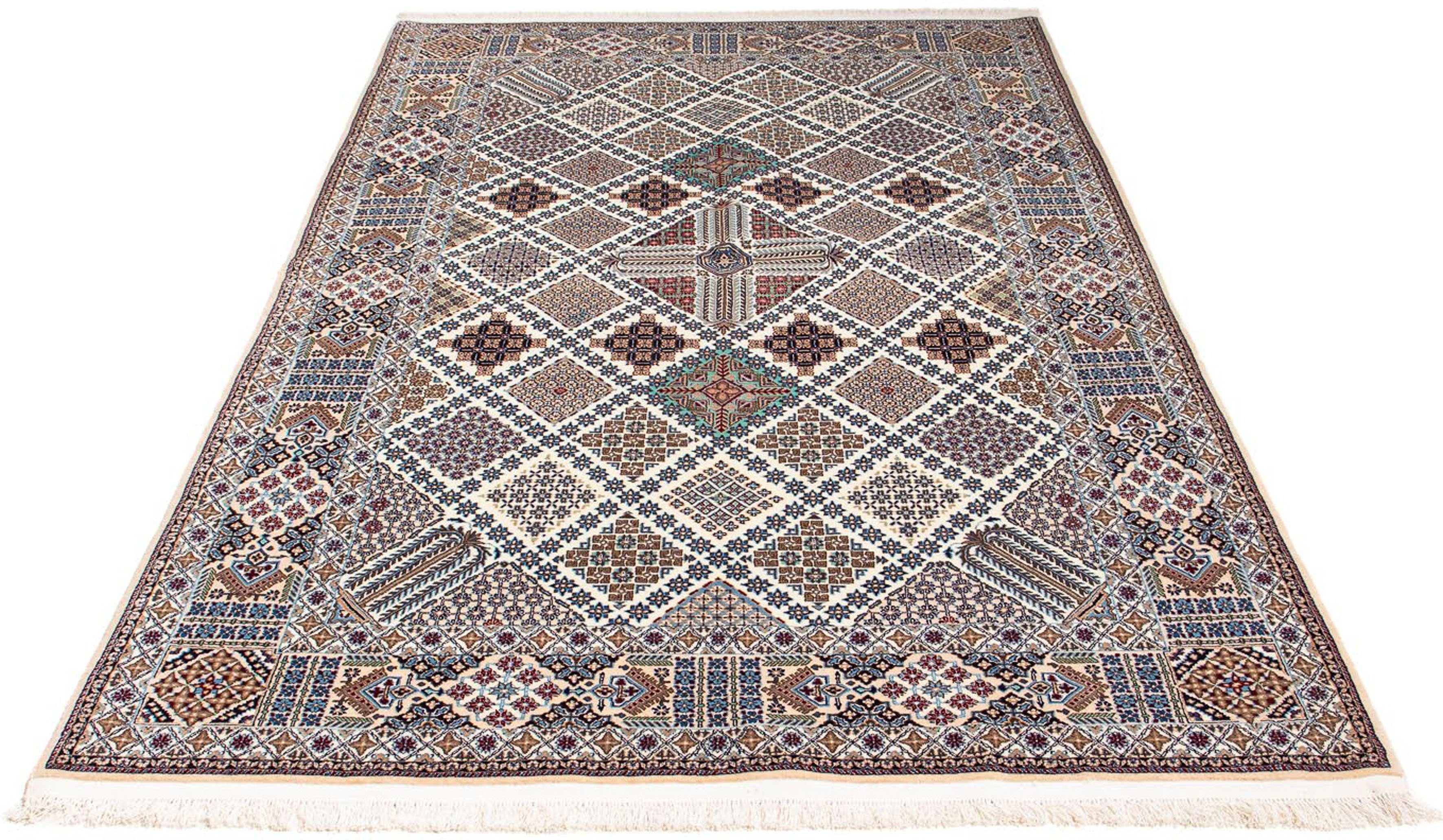 Orientteppich Perser - Nain - Premium - 226 x 139 cm - mehrfarbig, morgenland, rechteckig, Höhe: 6 mm, Wohnzimmer, Handgeknüpft, Einzelstück mit Zertifikat