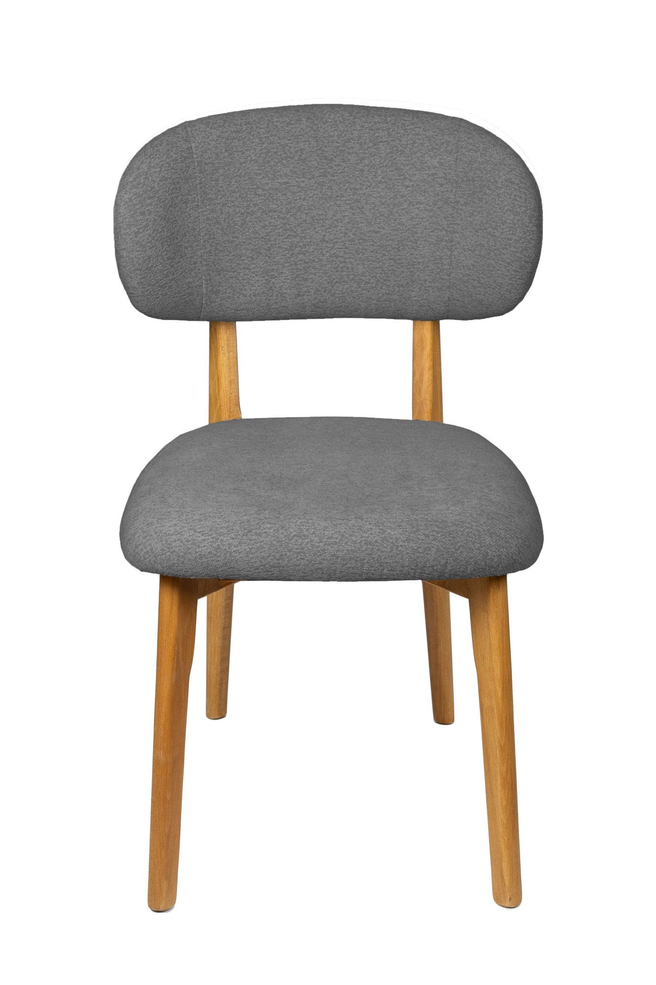 Home affaire Esszimmerstuhl Nomo Polsterstuhl, Küchenstuhl, 4-Fußstuhl (2 St), Chenille, Massivholzbeine, Retro