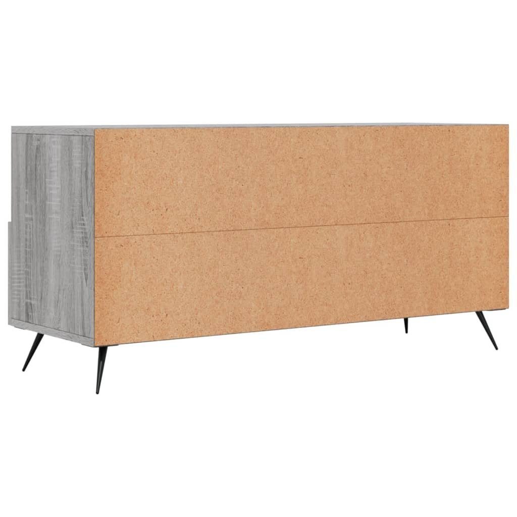 furnicato TV-Schrank cm Sonoma 102x36x50 Holzwerkstoff Grau