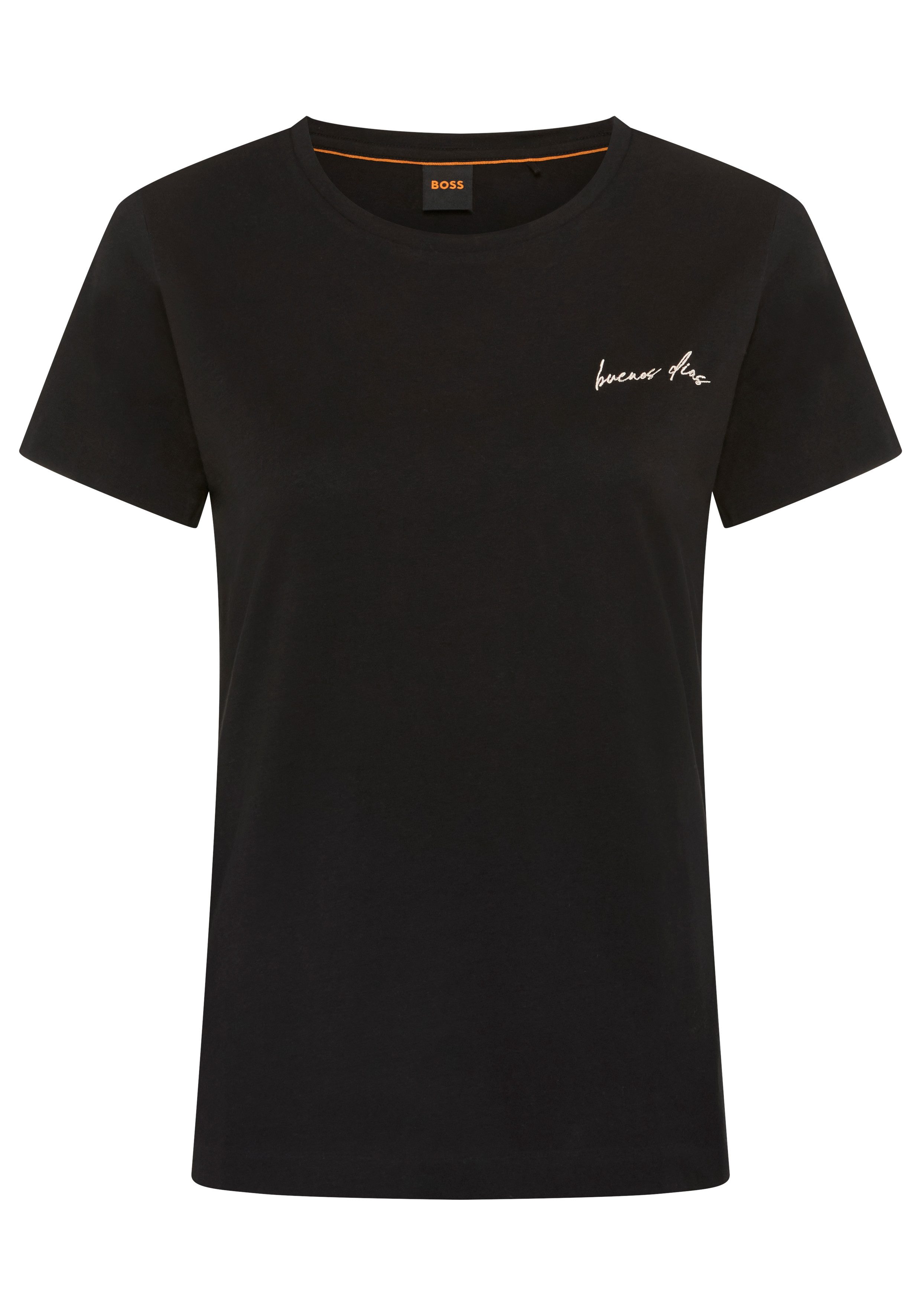 BOSS ORANGE T-Shirt Elove Premium Damenmode im Slim Fit, bestickt