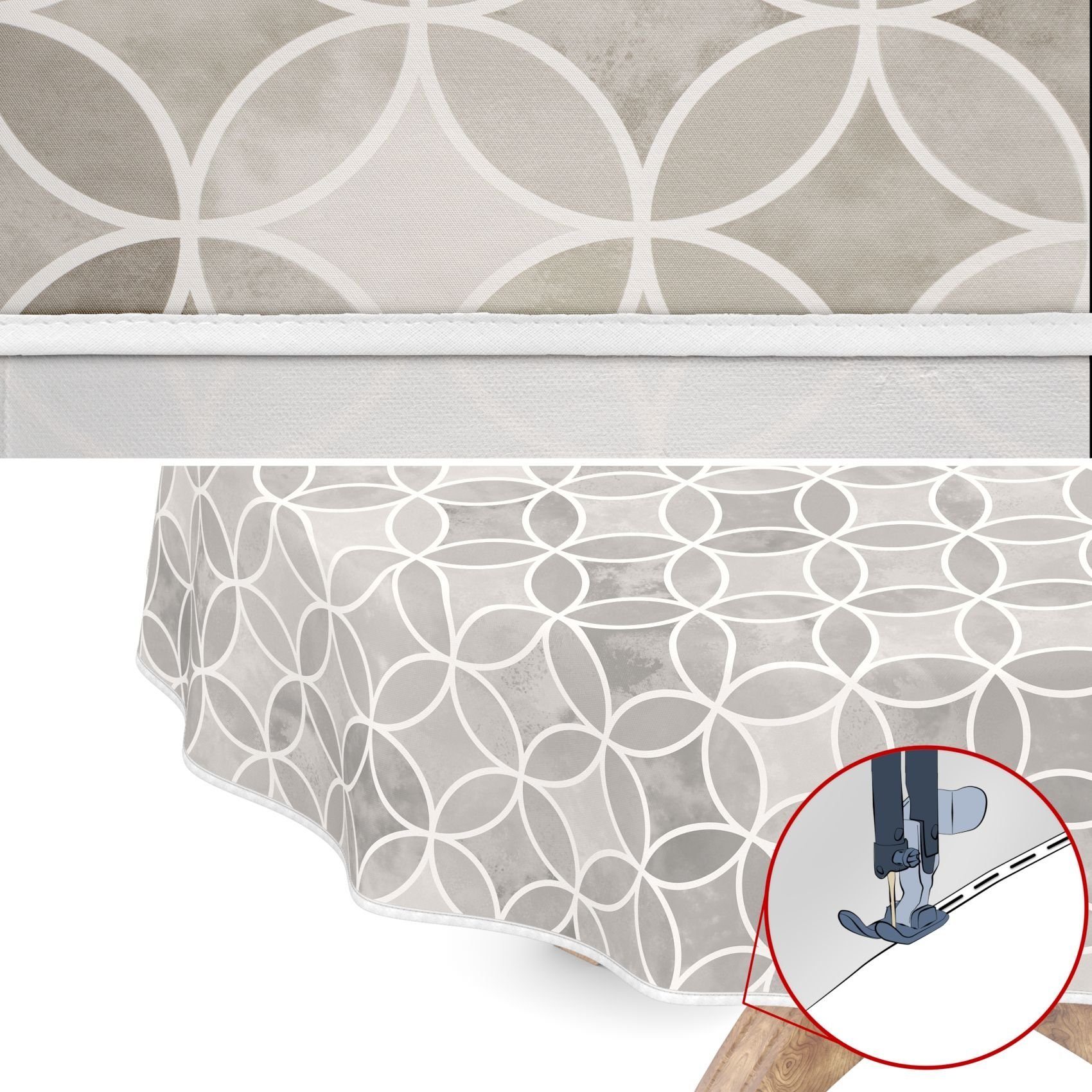 ANRO Tischdecke Wachstuch 2.0 abwaschbar (Einzelstück günstig online kaufen