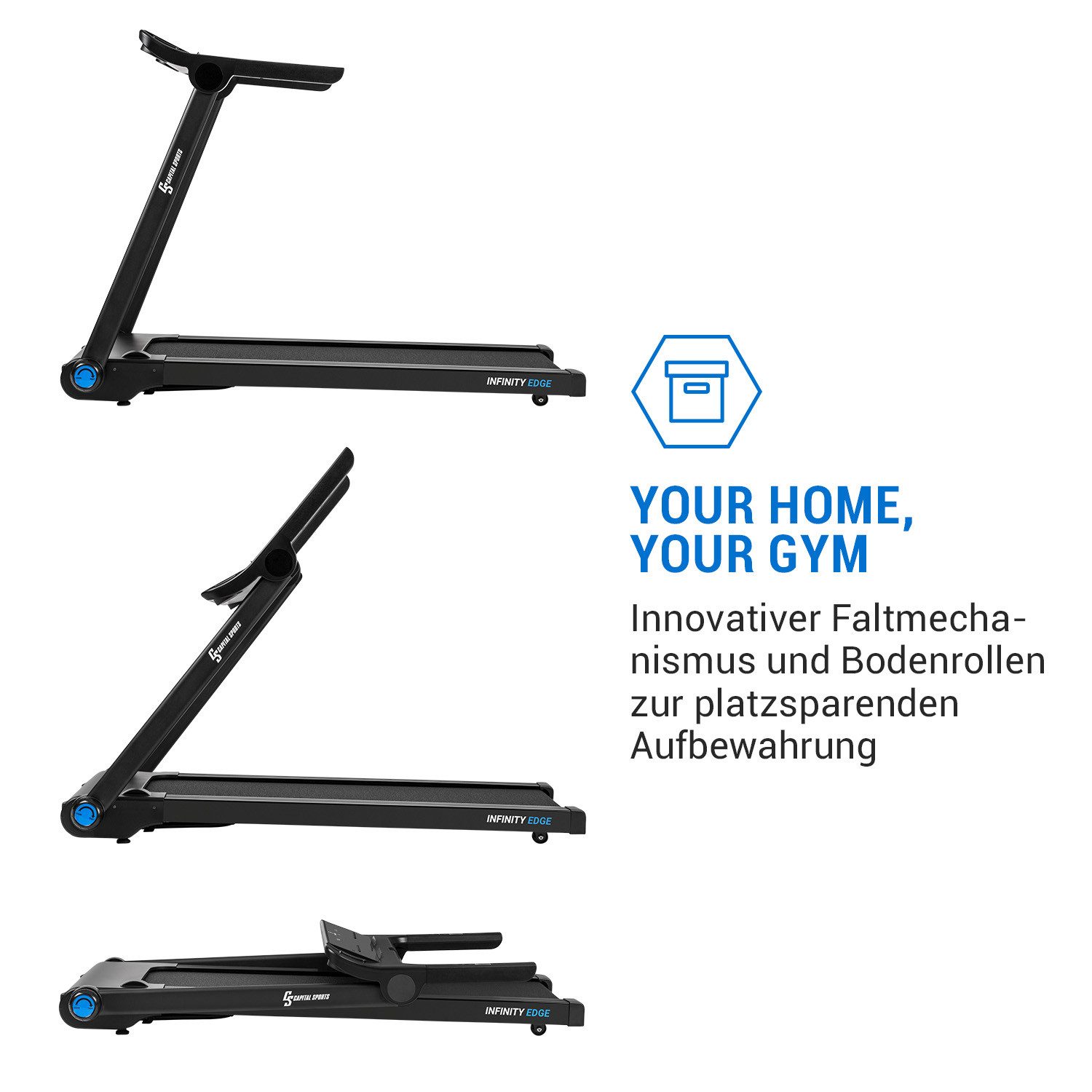 Capital Sports Laufband Infinity Edge