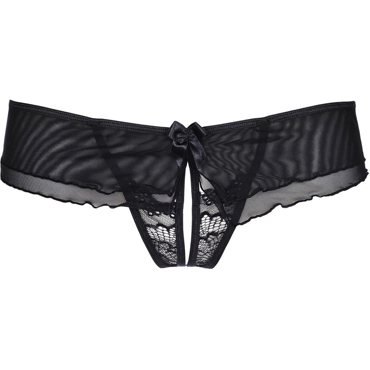 Axami Size Plus StringOuvert V8708PS Plus Size string black (3XL,4XL), Freizeit