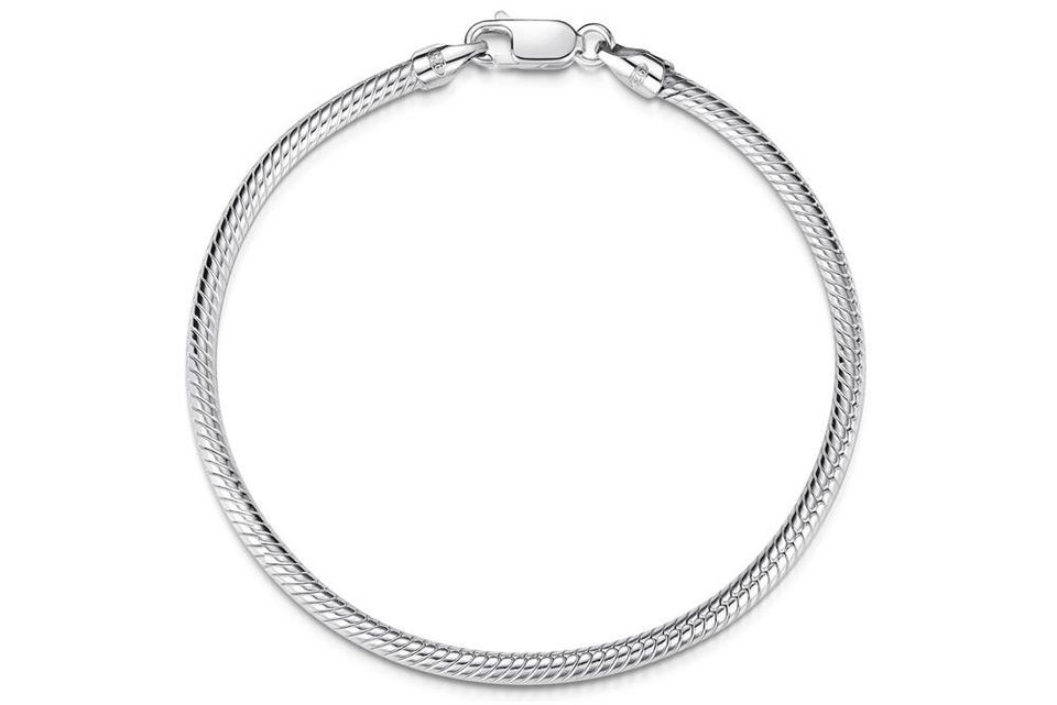 Silberkettenstore Silberarmband Schlangenkette Armband 3mm - 925 Silber,  Länge wählbar von 16-25cm