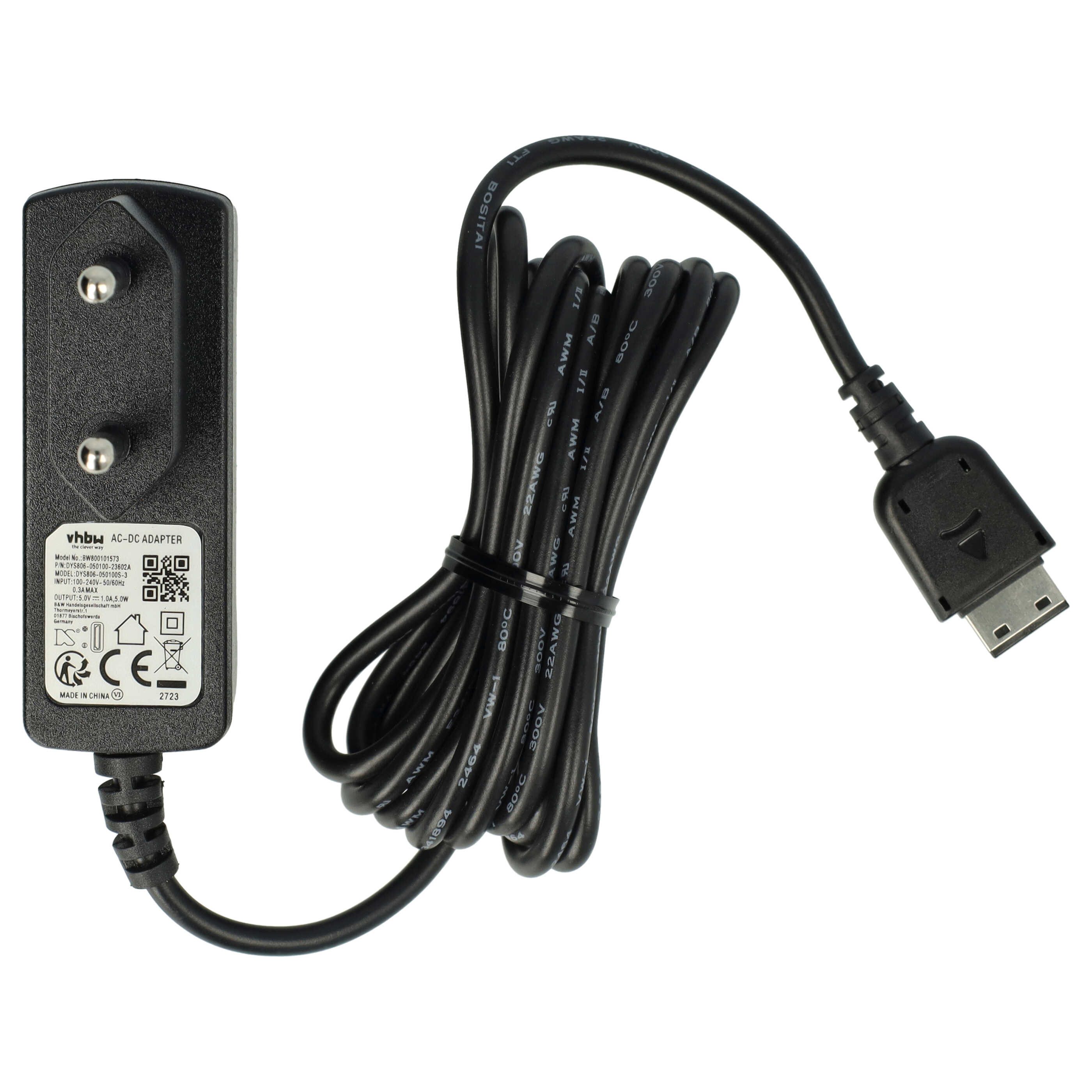 vhbw passend für Samsung GT-C3060, GT-C6112, GT-C6712, G600, G800, Handy-Netzteile (Flach)