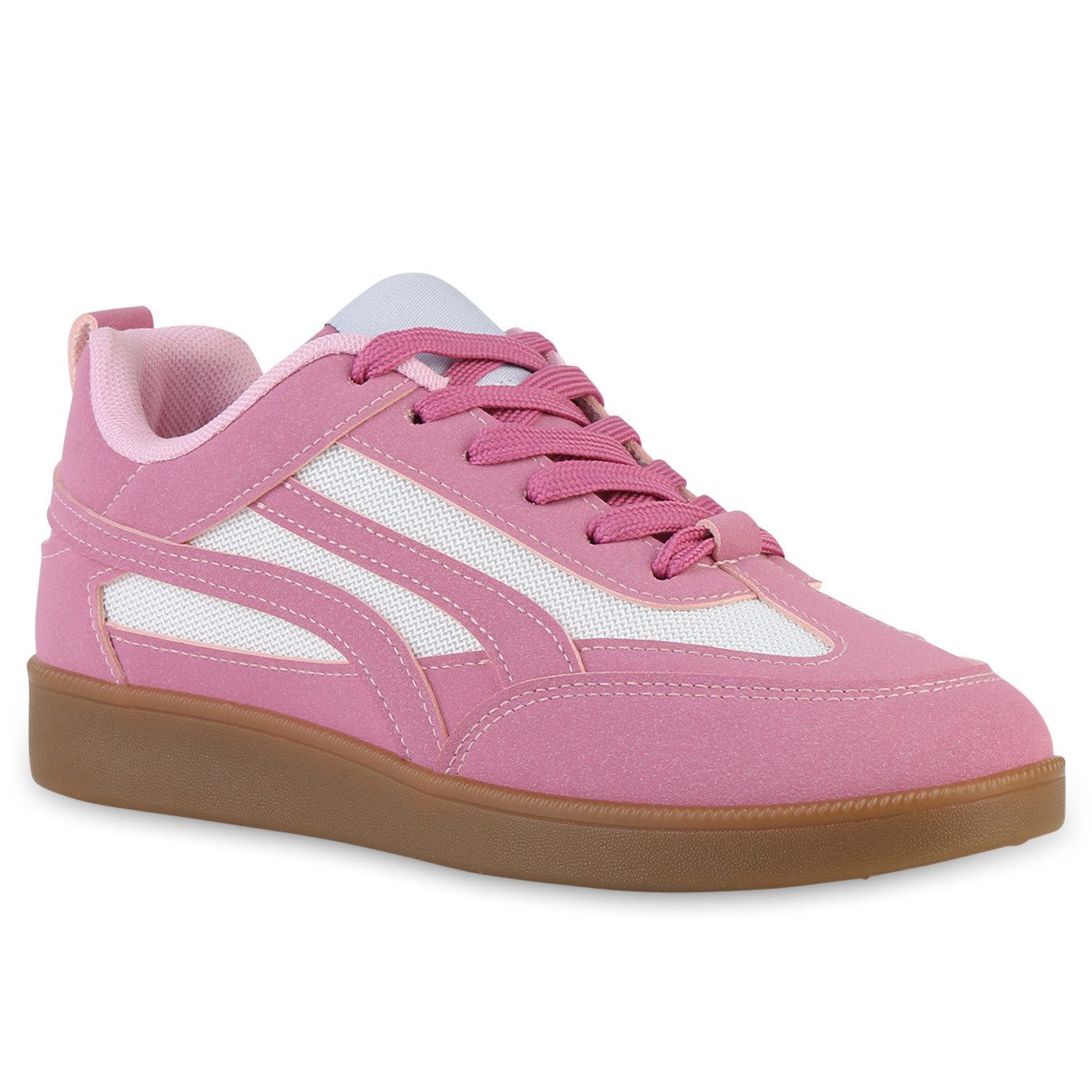 VAN HILL 841526 Sneaker Damen Sneaker Low Schnürer Bequeme Metallic Schnür- günstig online kaufen