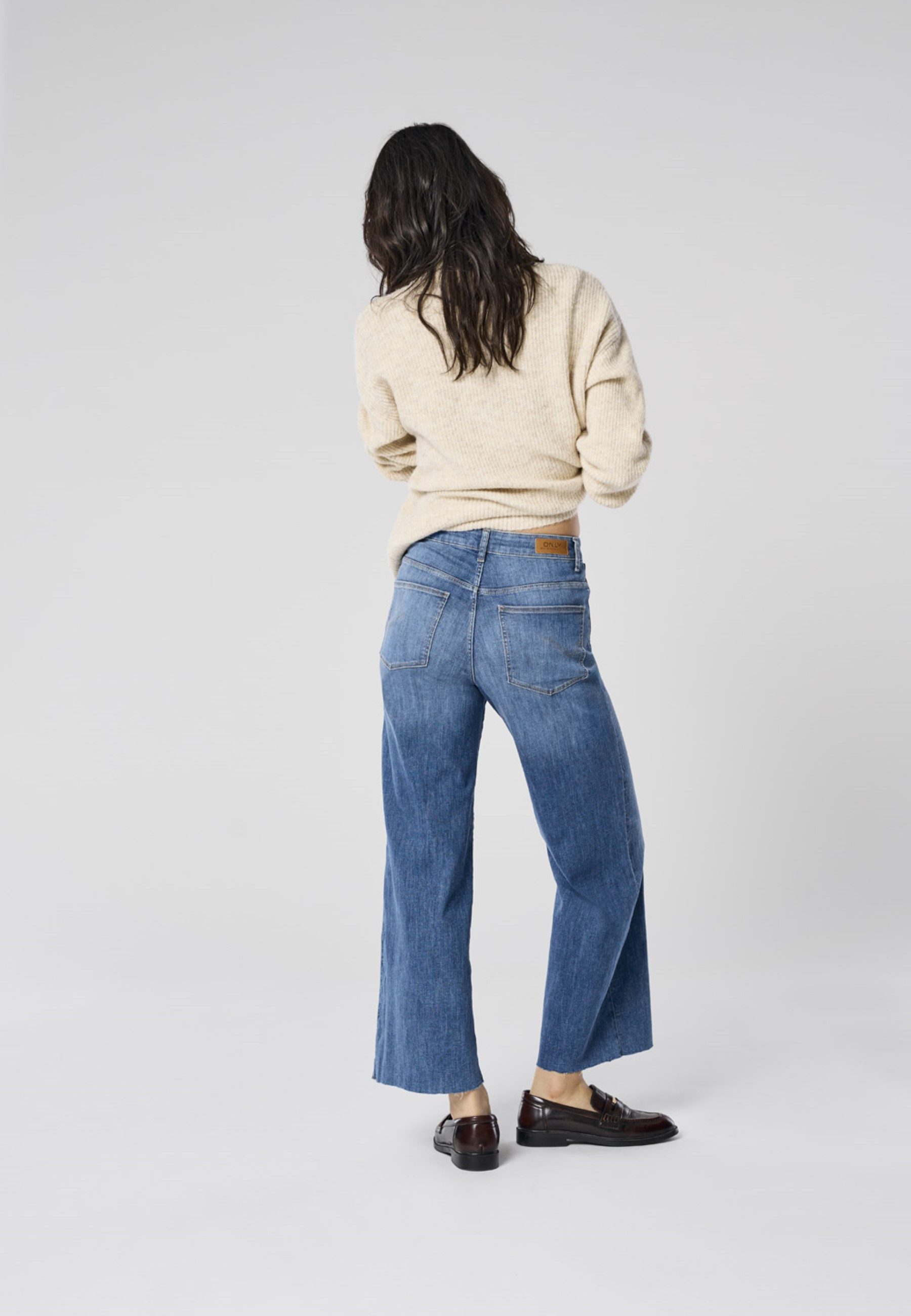 ONLY 5-Pocket-Jeans ONLANN-MADISON HW CROP WD günstig online kaufen