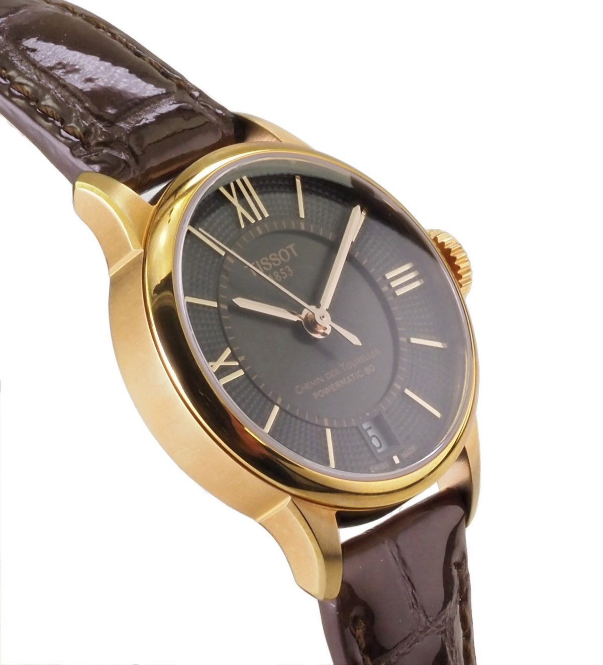 Tissot Automatikuhr schweizer Damen Uhr 32 mm Ø T0992073644800 Chemin Des Tourelles, Saphirglas, Glasboden, Schweizer Automatik Kaliber