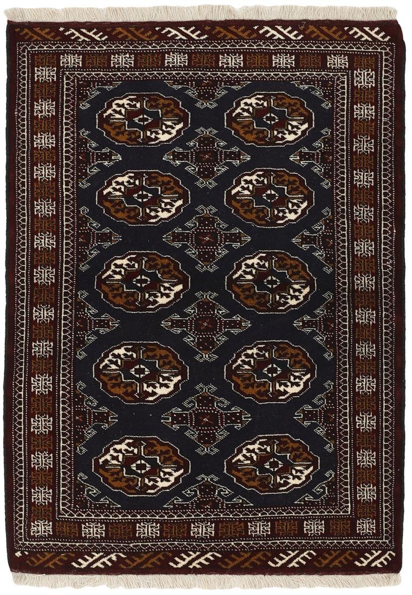 Orientteppich Turkaman 105x146 Handgeknüpfter Orientteppich / Perserteppich, Nain Trading, rechteckig, Höhe: 6 mm
