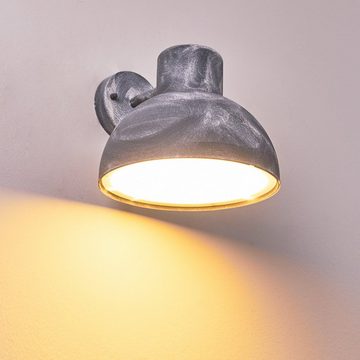 hofstein Außen-Wandleuchte »Ronchi« Außenwandlampe Wandlampe aus Metall/Kunststoff in Blau/Weiß, ohne Leuchtmittel, E27, Außenmit Lichteffekt
