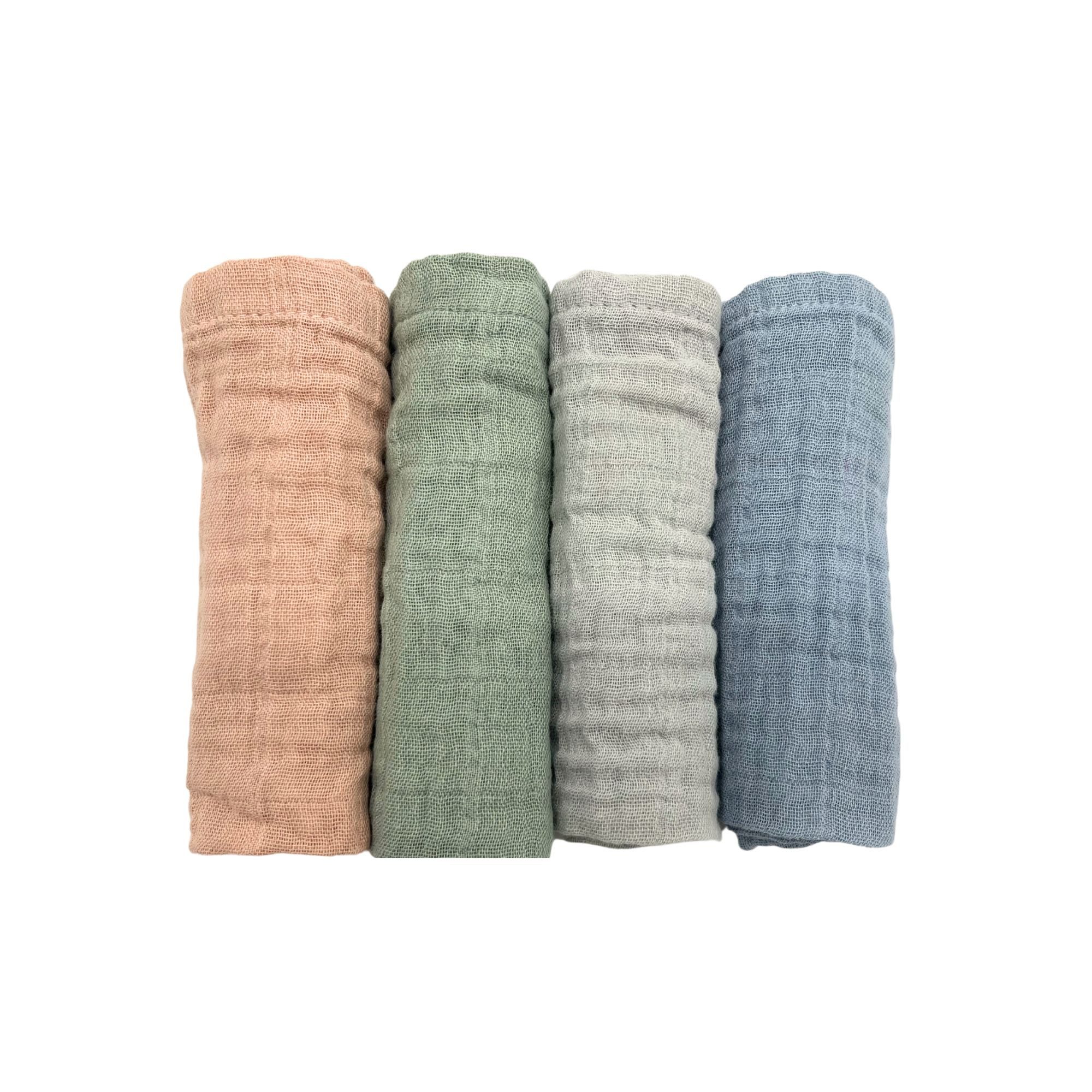furora BABY Spucktuch Baby Mulltücher Sets (Bio-Musselin: super soft) 80x80cm oder 25x25cm, Sehr weich