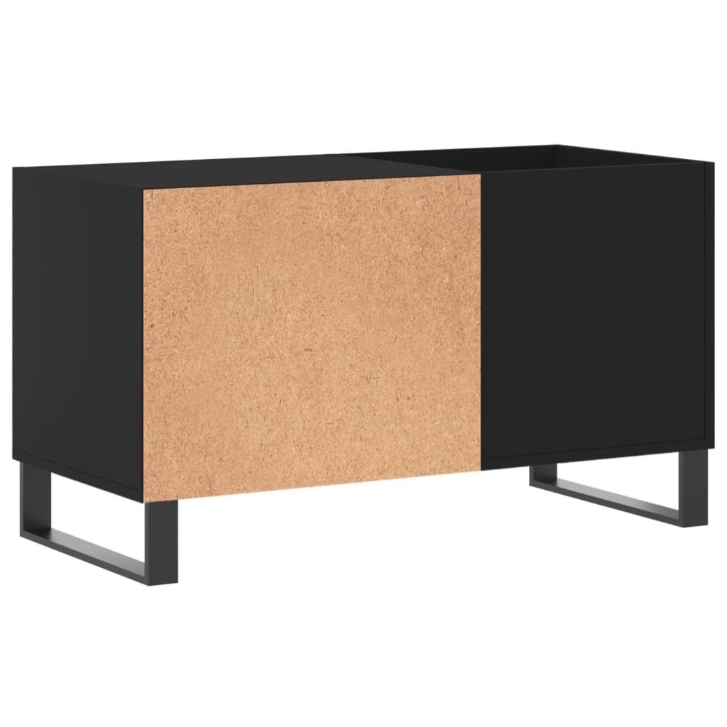 cm 85x38x48 vidaXL Plattenschrank Media-Regal 1-tlg. Holzwerkstoff, Schwarz