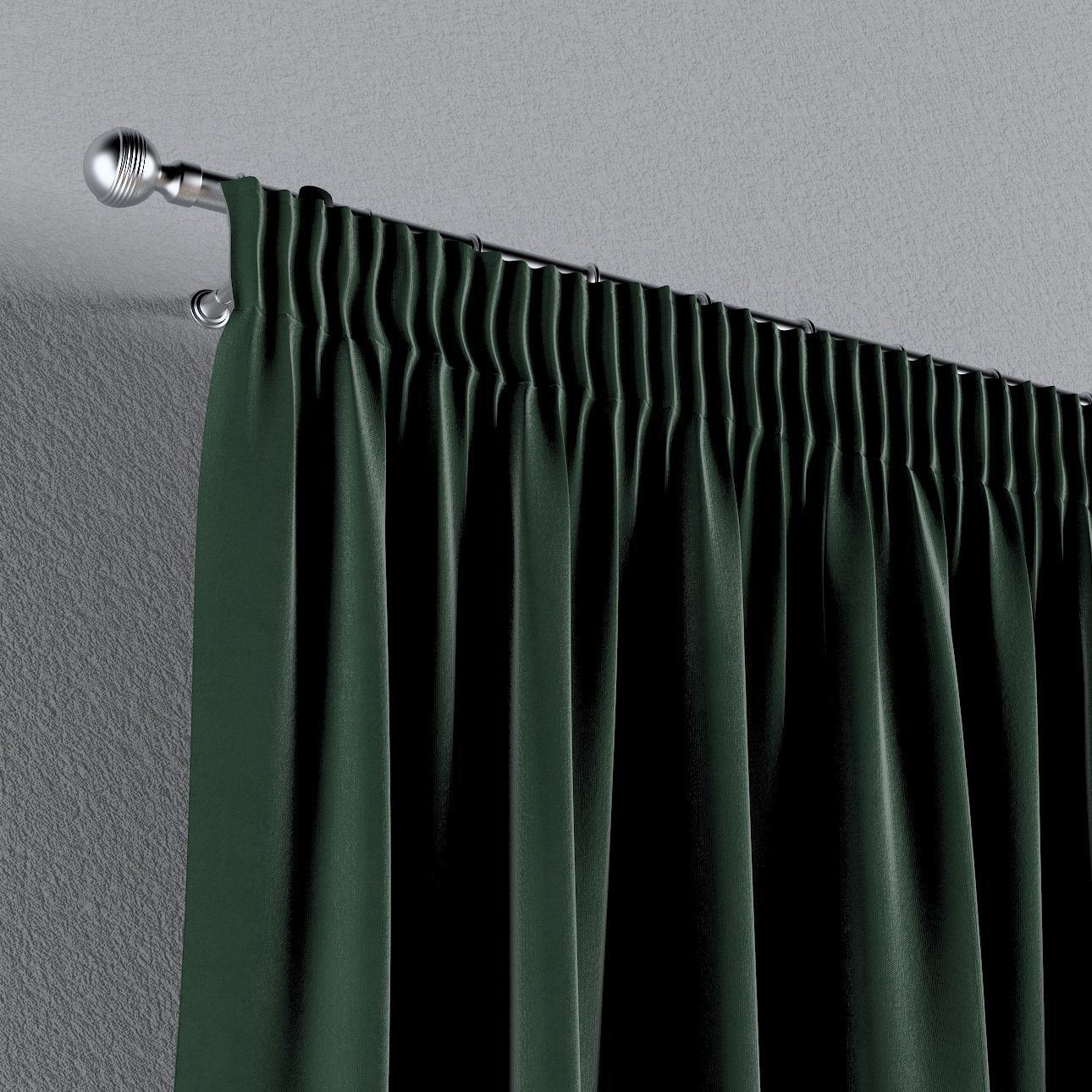 x Vorhang moosgrün 100 Dekoria Kräuselband Vorhang mit cm, 60 Crema,