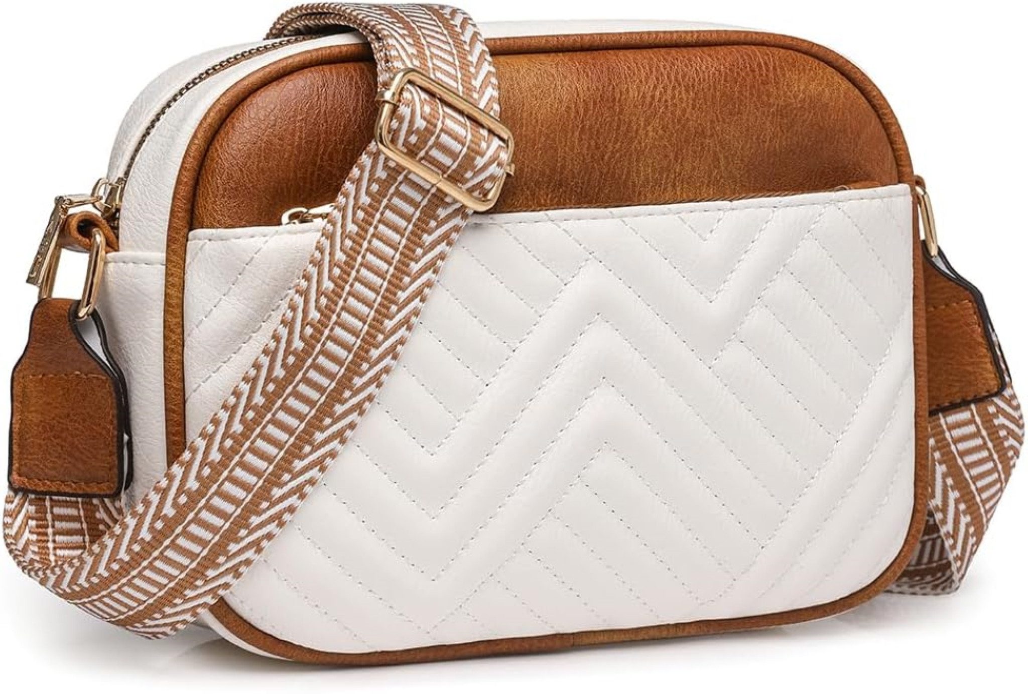 LA CUTE Umhängetasche Damen Crossbody-Tasche aus veganem Leder mit breitem günstig online kaufen