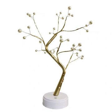 Oneid LED Baum 36 LED Perlen Lichterbaum Bonsai Blüten Licht,USB/Batteriebetrieben