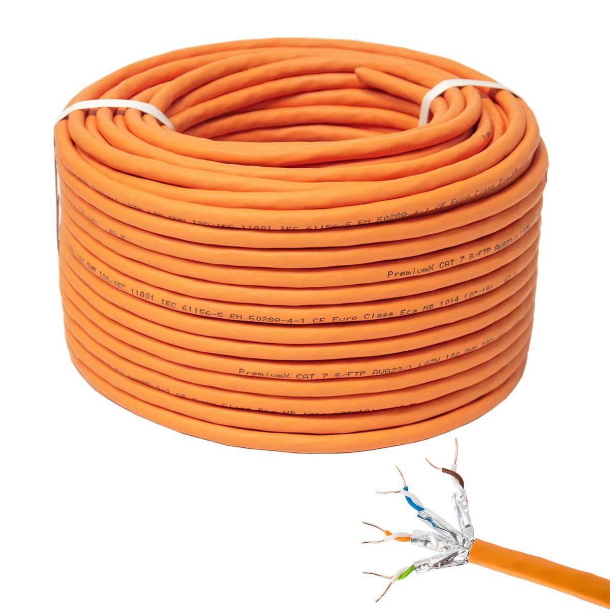 100m CAT 7 Netzwerkkabel Simplex LAN Kabel Ethernet Datenkabel Computer-Kabel