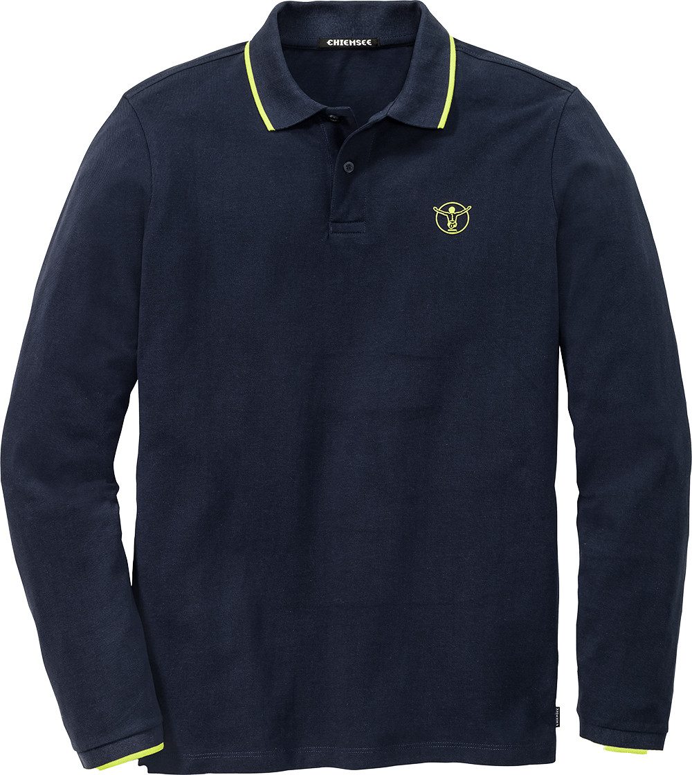 Chiemsee Langarm-Poloshirt aus formstabilem Baumwoll-Piqué – Bild 5 von 5