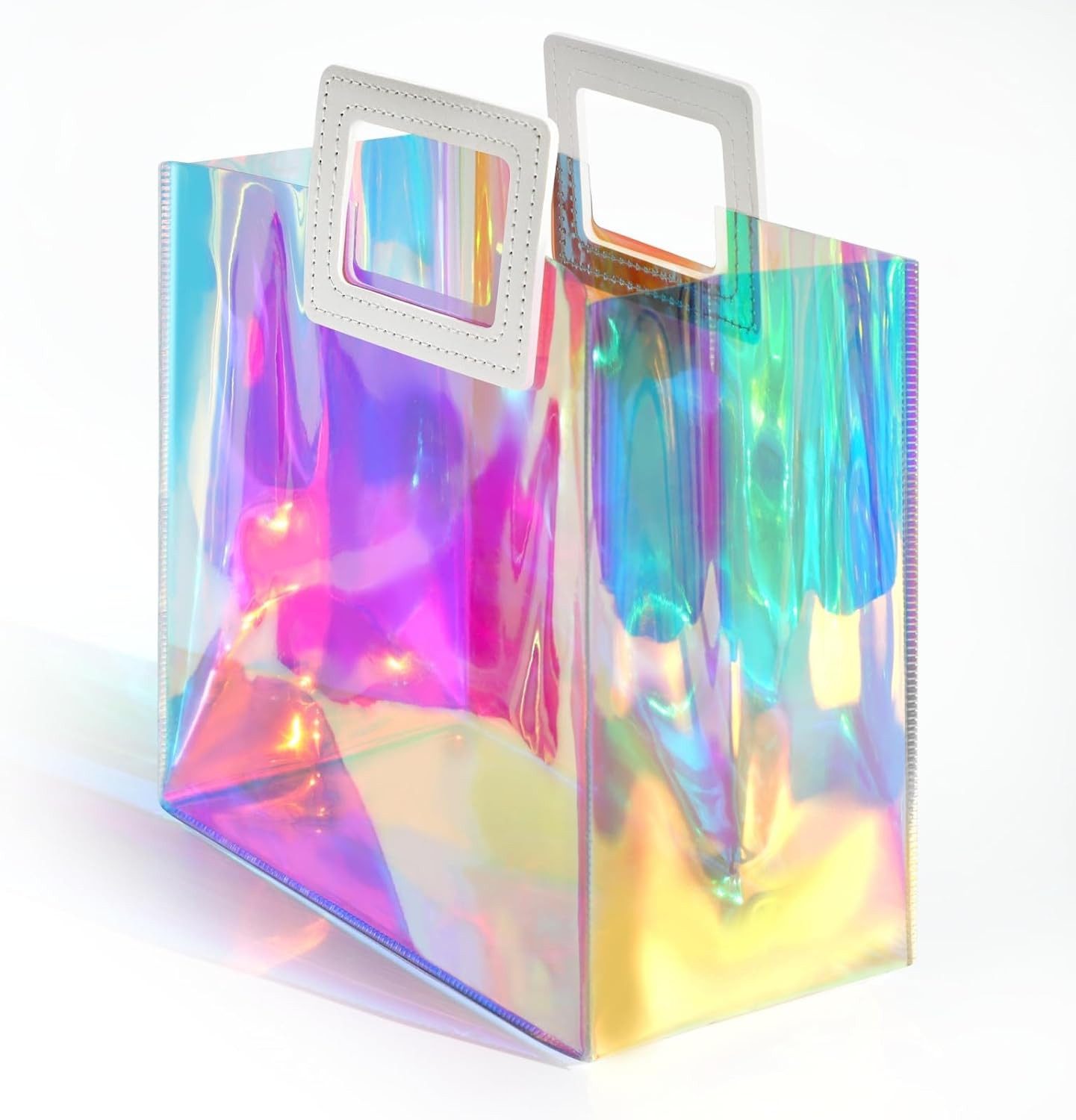 FELIXLEO Tragetasche 10 Stk Holografische Klein Geschenktüte Geburtstag Mädchen Taschen (1-tlg)