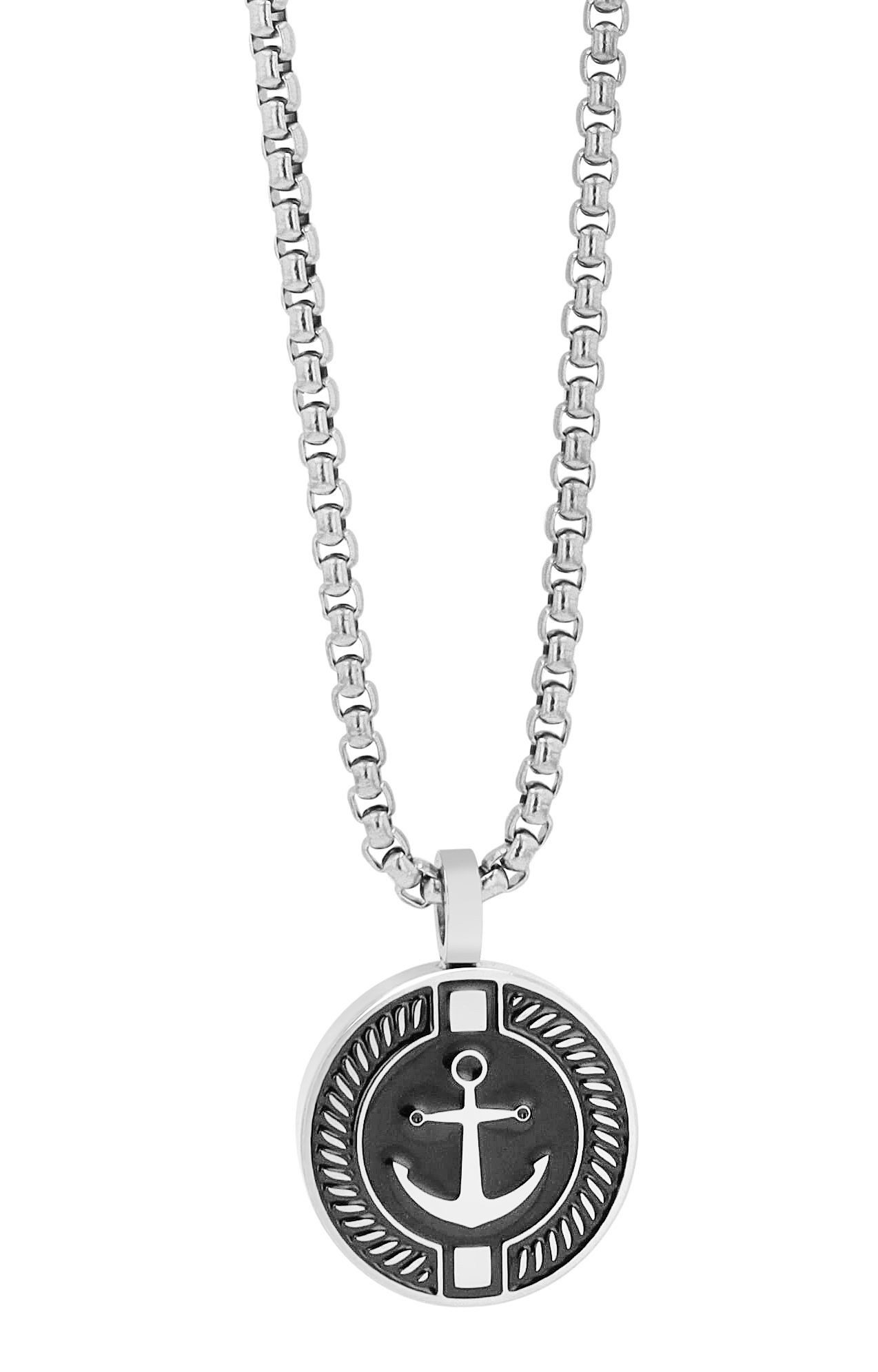 Adelia´s Gliederkette Halskette – Venezianerkette aus Edelstahl 60 cm, Ideal als Geschenk – dezent und elegant