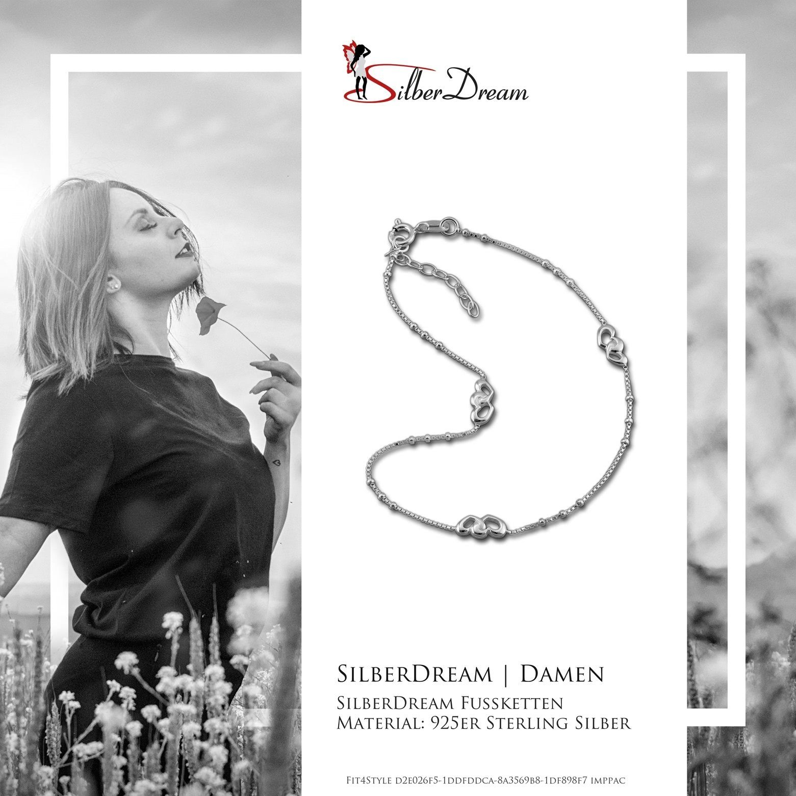 SilberDream Fußkette mit Anhänger SilberDream Fußkette silber für Damen, Da günstig online kaufen
