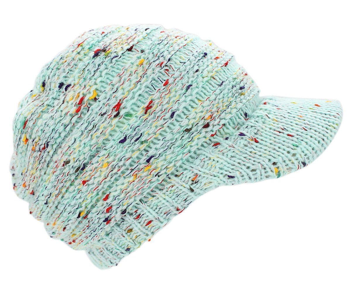 dy_mode Schirmmütze Damen Strickmütze Bunt Gestrickte günstig online kaufen