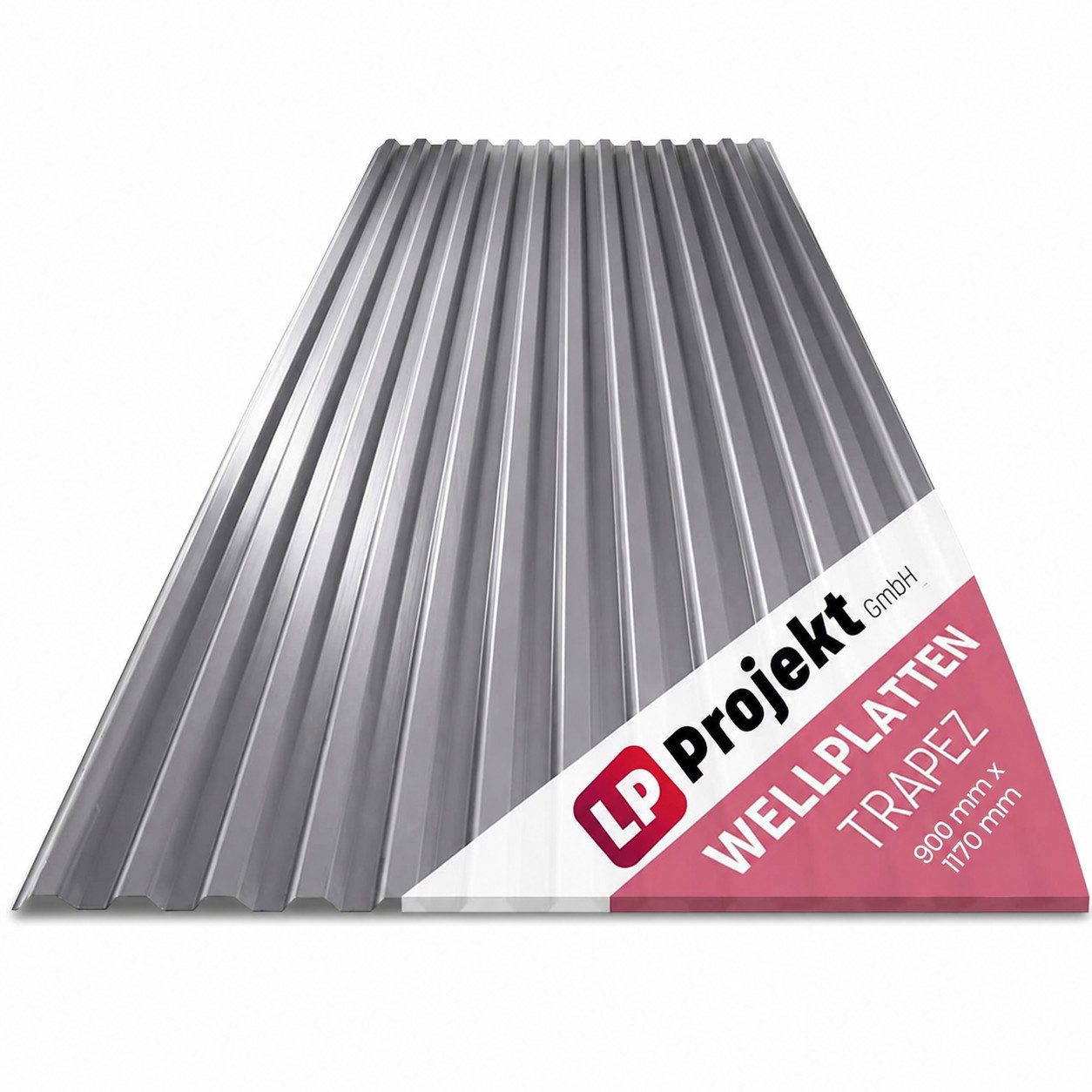 LP projekt Wellplatte Dach Kunststoff – Wetterfest & Langlebig für Überdachung, 1,2 mm, 1,05 m², (1-St., Einzelplatte oder 1er-/5er-/10er-Set), 90x117 cm Welldachplatten Transparent – Ideal für Carport & Garten