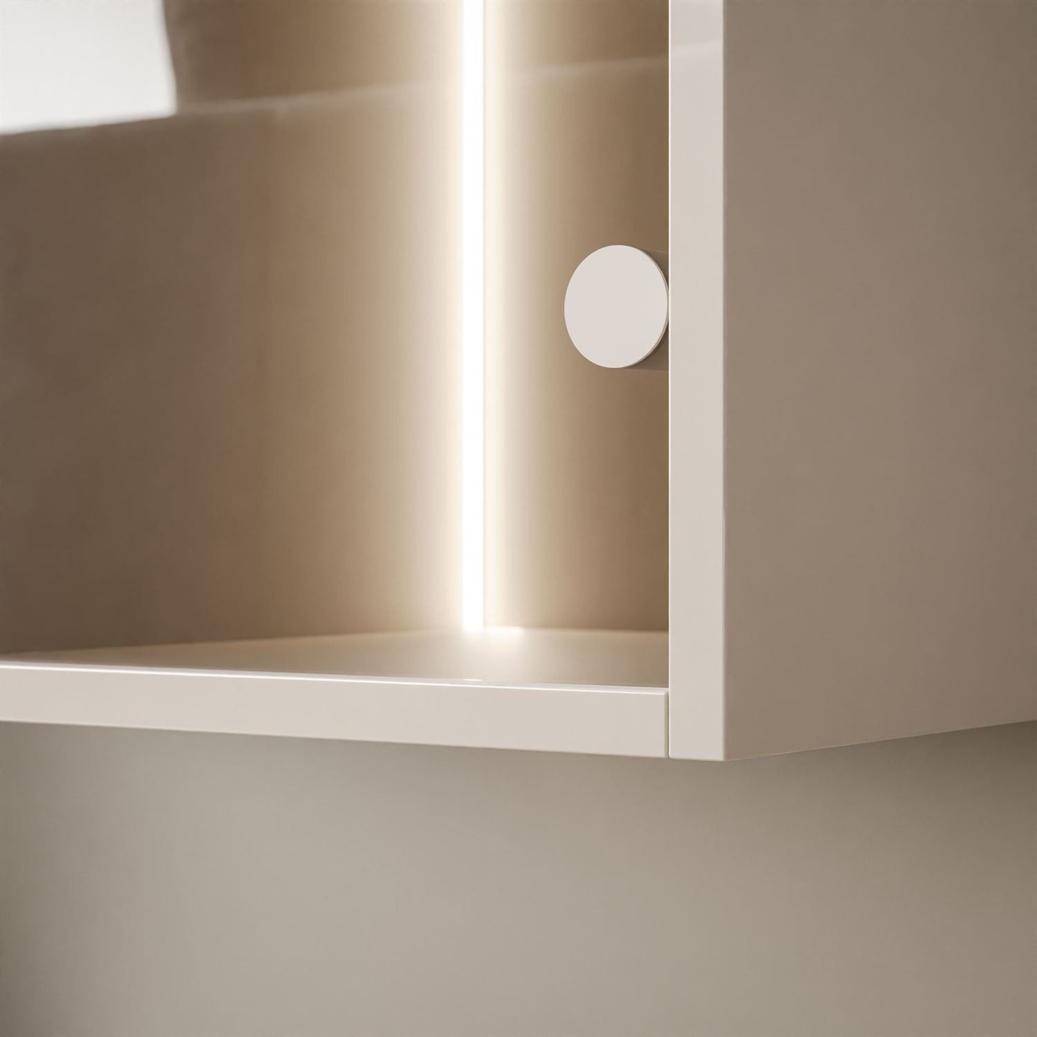 Lookway Vitrine Hängende Vitrine CARMEN mit LED-Beleuchtung (1x Vitrine) Breite 60 cm Höhe: 150 cm Tiefe: 30 cm – Bild 5 von 5