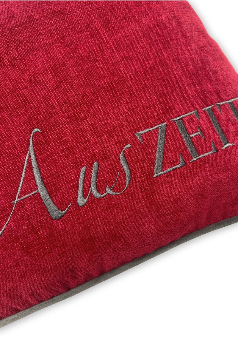 Steen Design Kissenhüllen Kissenhülle - AUSZEIT - rot
