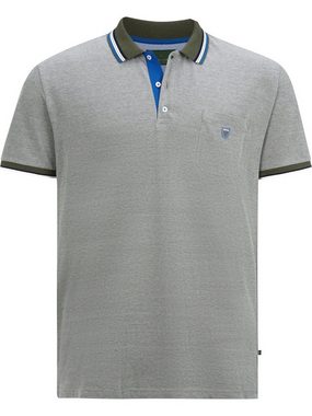 Charles Colby Poloshirt EARL IVOR zweifarbiges Pikee-Poloshirt