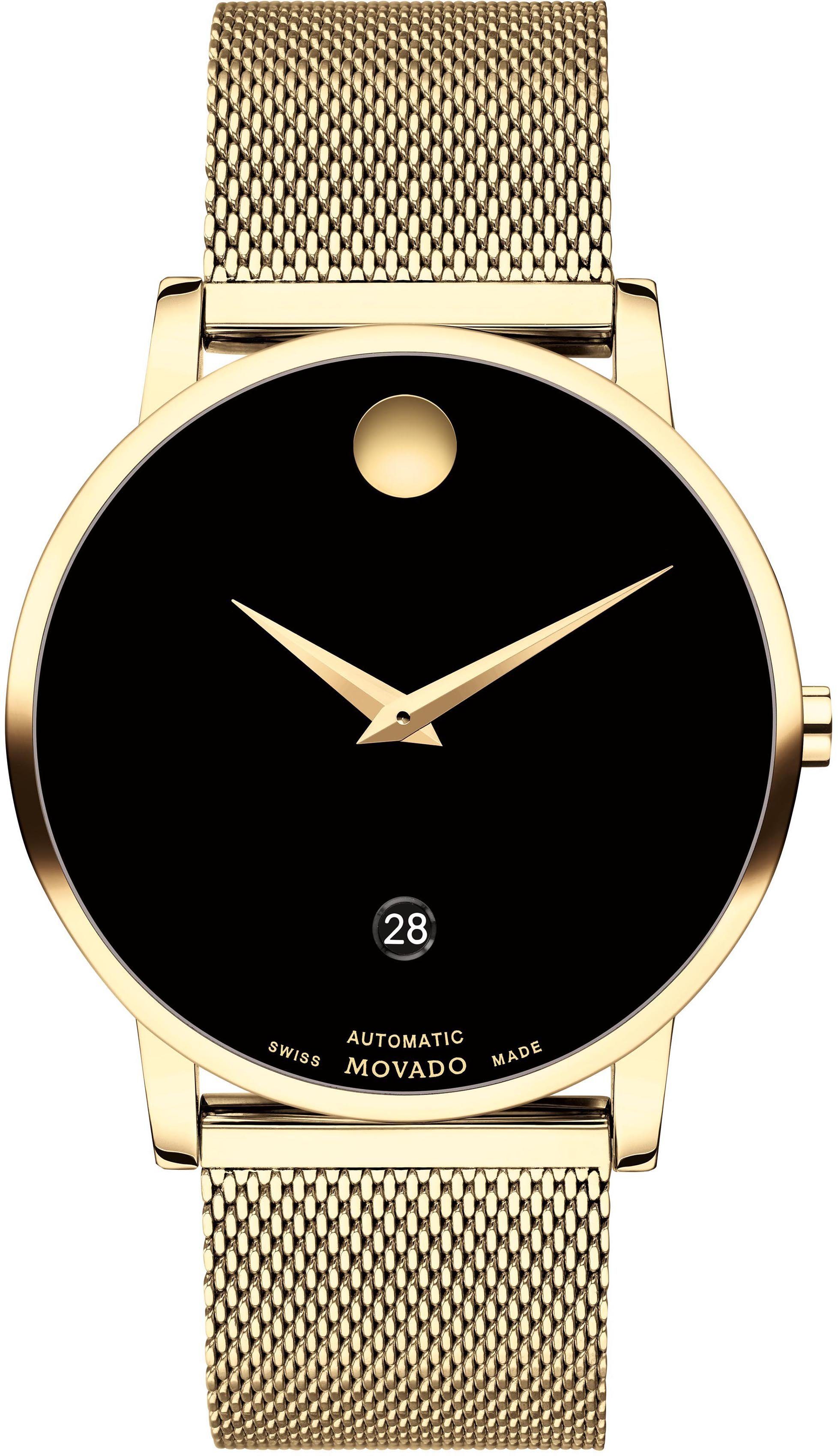 MOVADO Automatikuhr MUSEUM, 0607632, Armbanduhr, Herrenuhr, günstig online kaufen